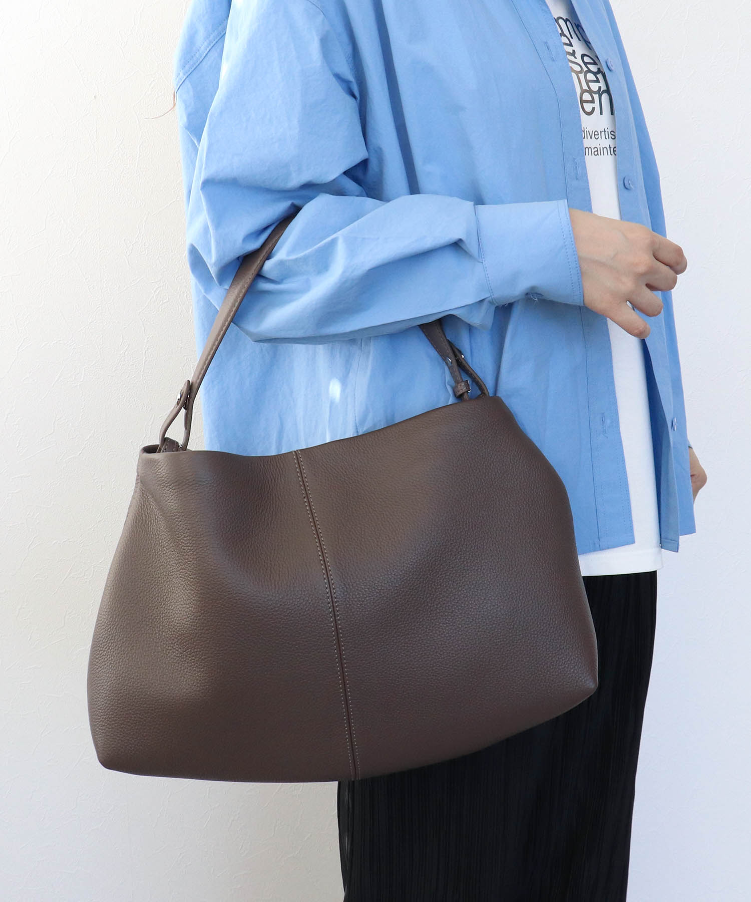 牛革シュリンク2Wayショルダーバッグ