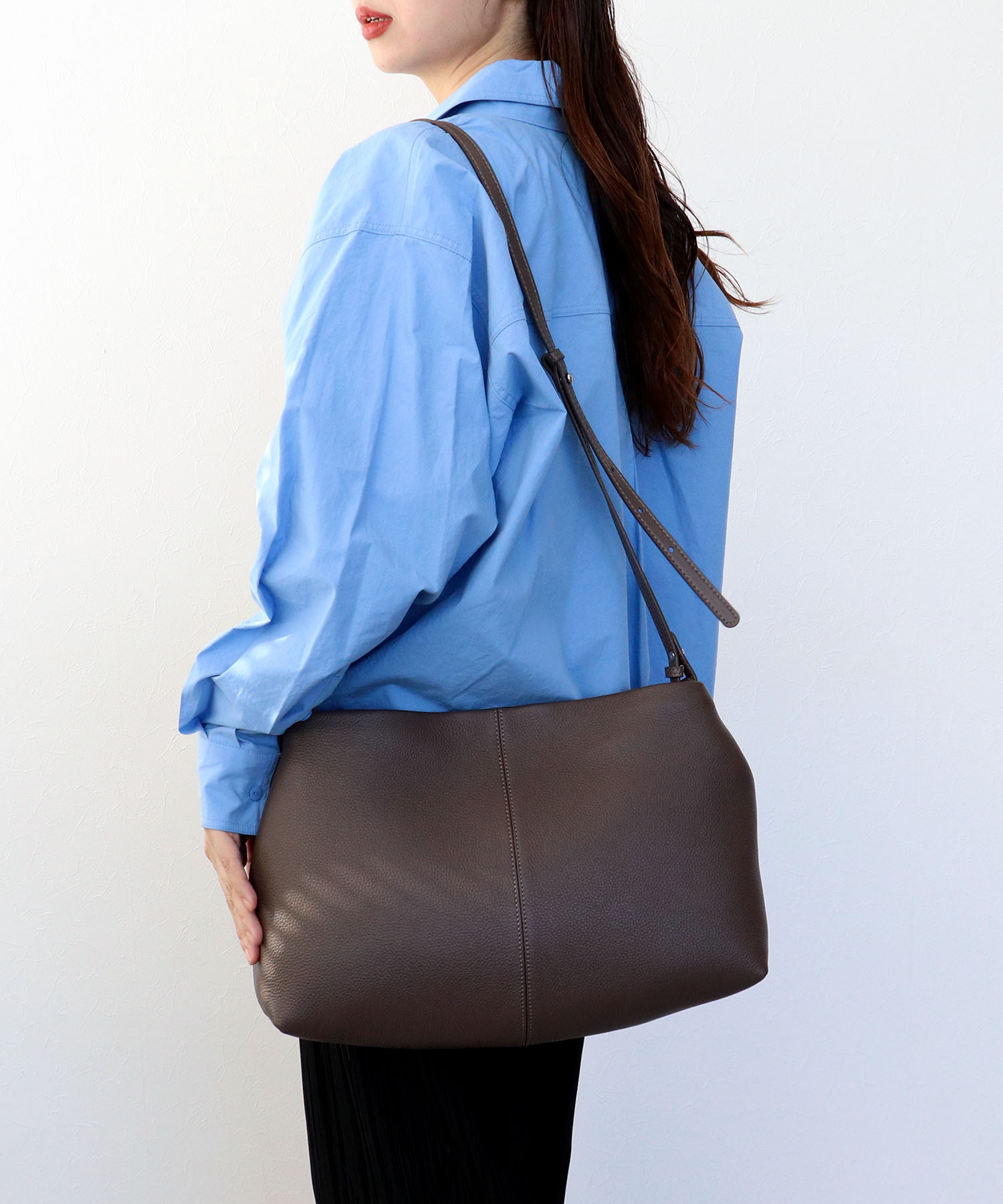 牛革シュリンク2Wayショルダーバッグ