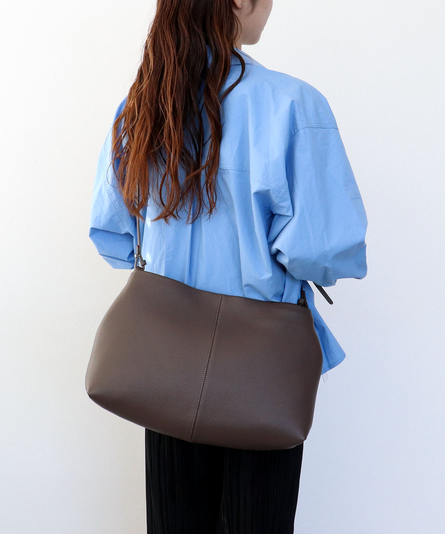 牛革シュリンク2Wayショルダーバッグ