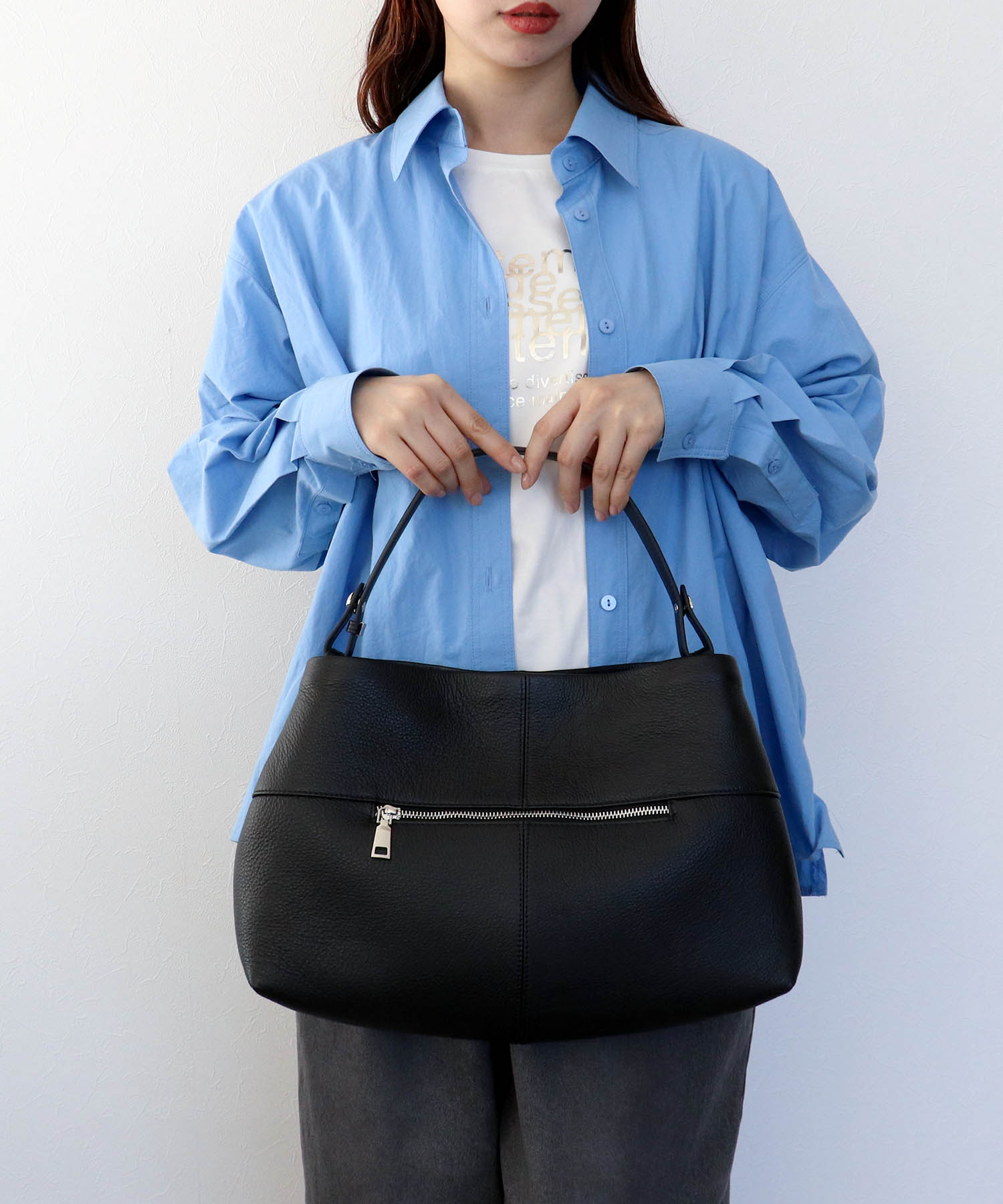 牛革シュリンク2Wayショルダーバッグ