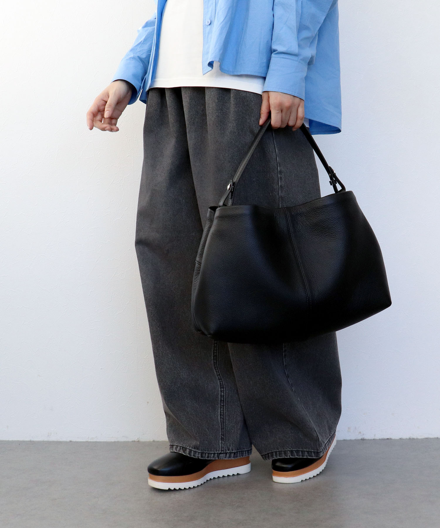 牛革シュリンク2Wayショルダーバッグ