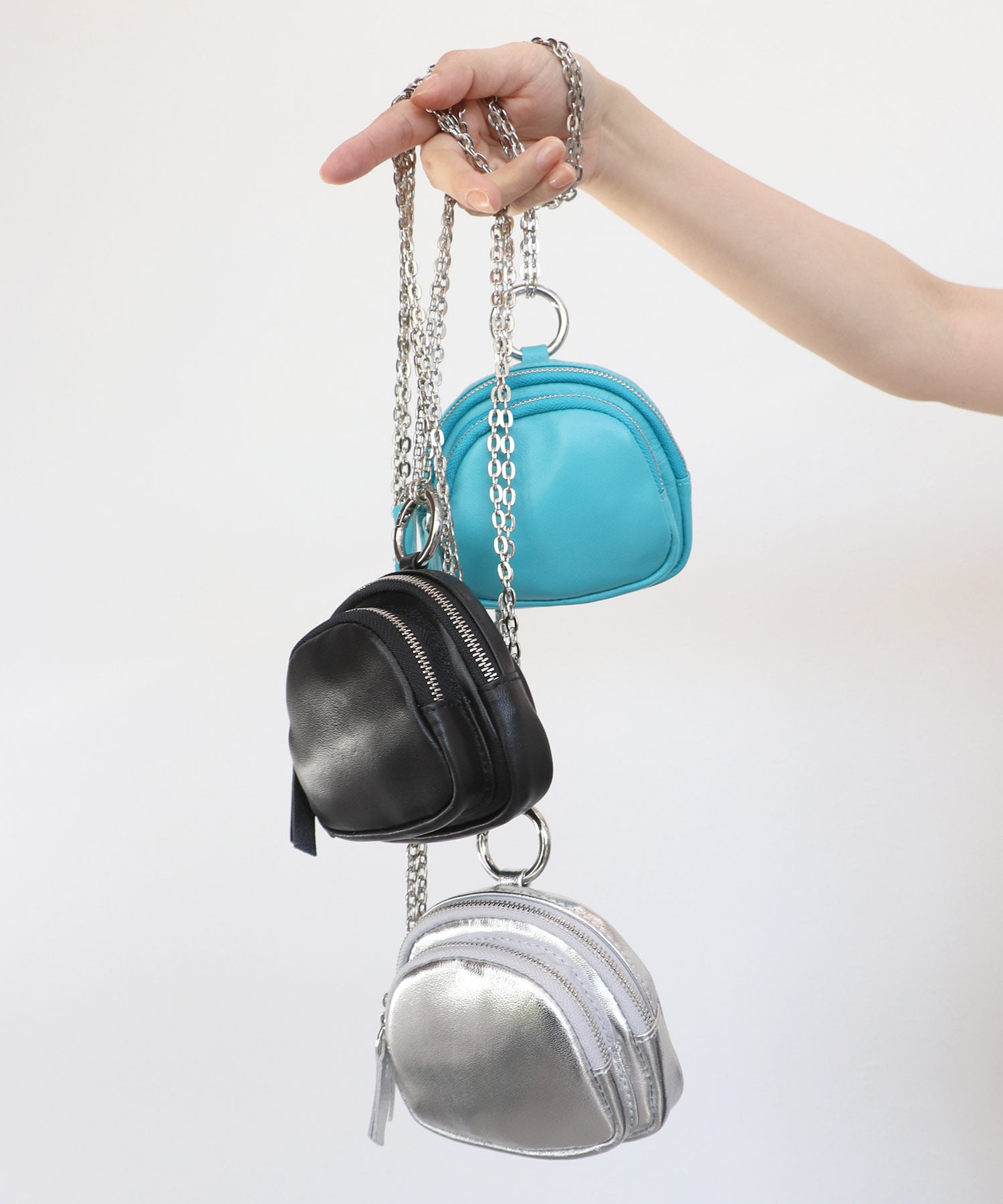 ラムレザーぷっくり3WAYチャーム