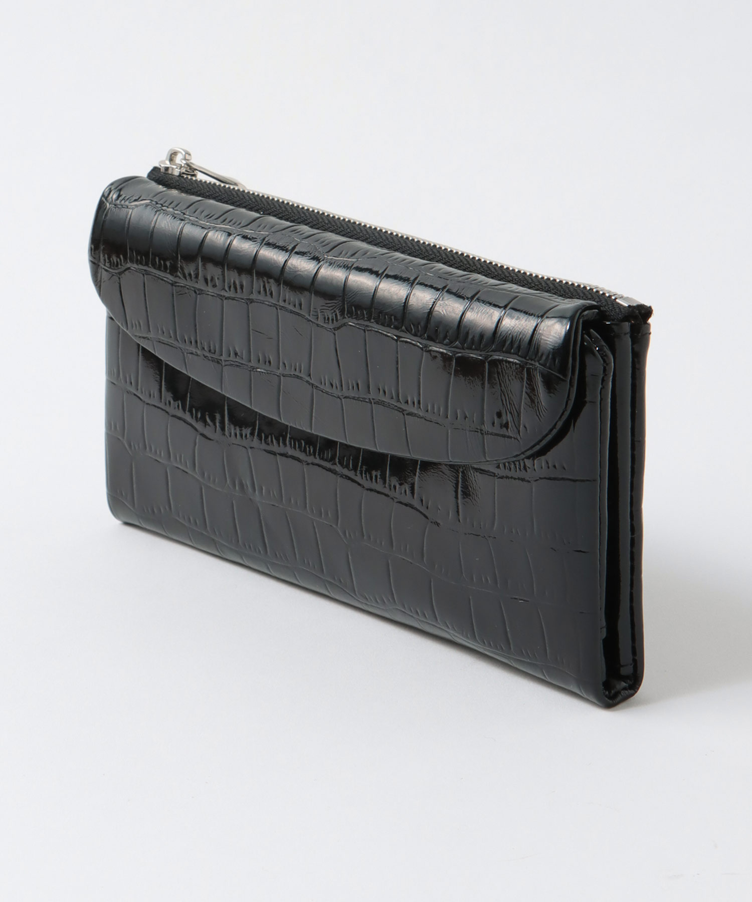 牛革クロコ型押し長財布