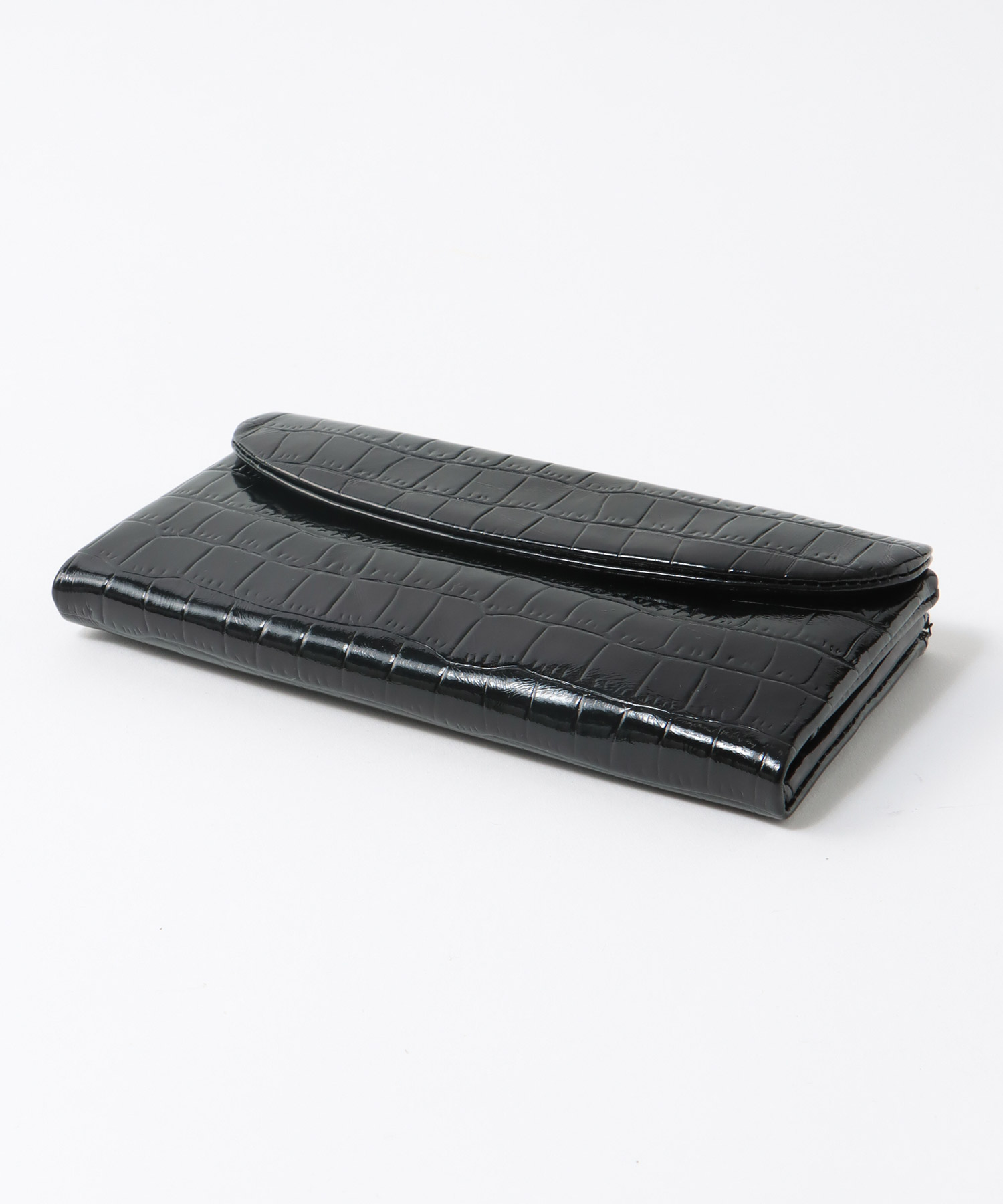 牛革クロコ型押し長財布