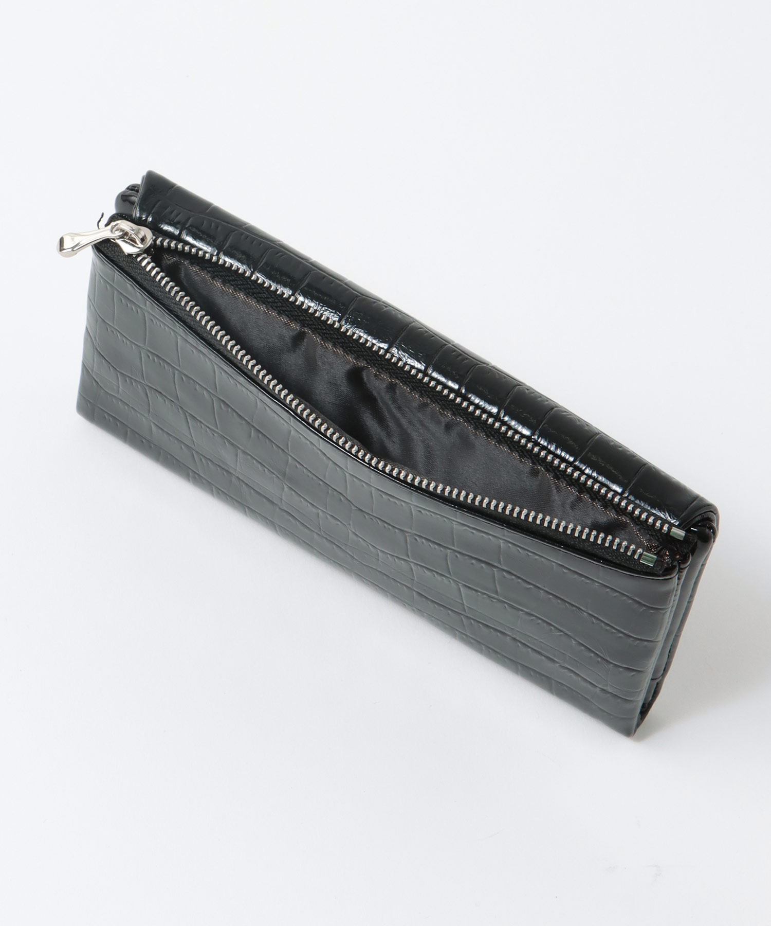 牛革クロコ型押し長財布