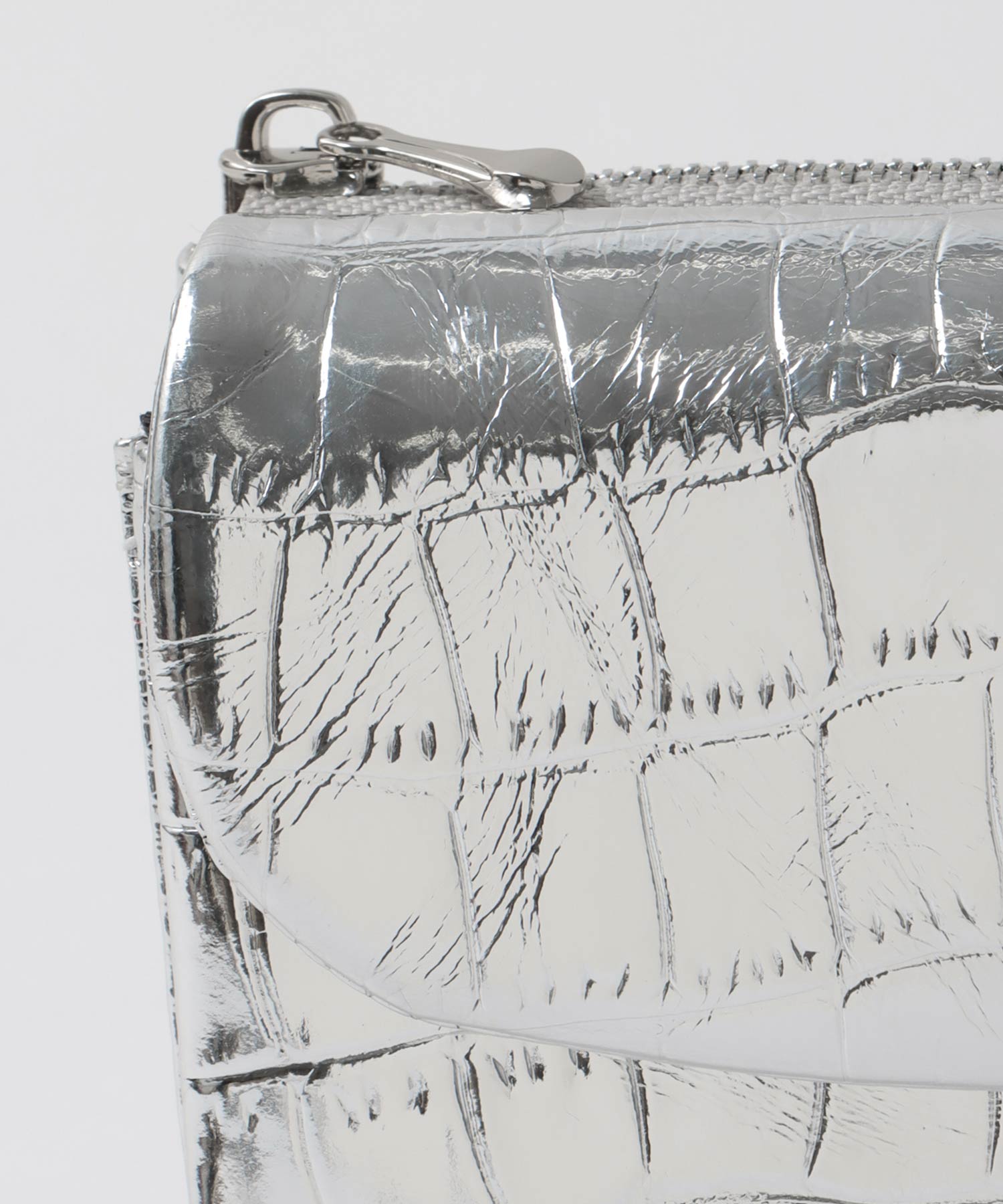 牛革クロコ型押しミニ財布