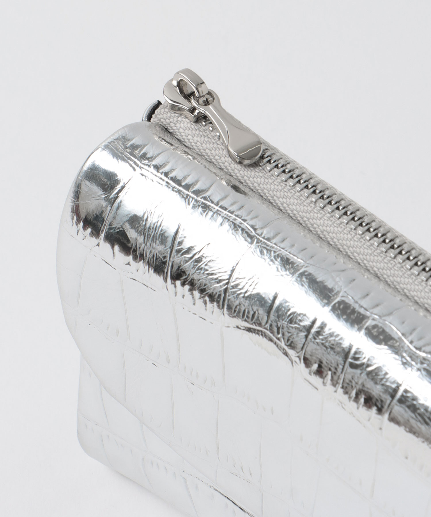 牛革クロコ型押しミニ財布