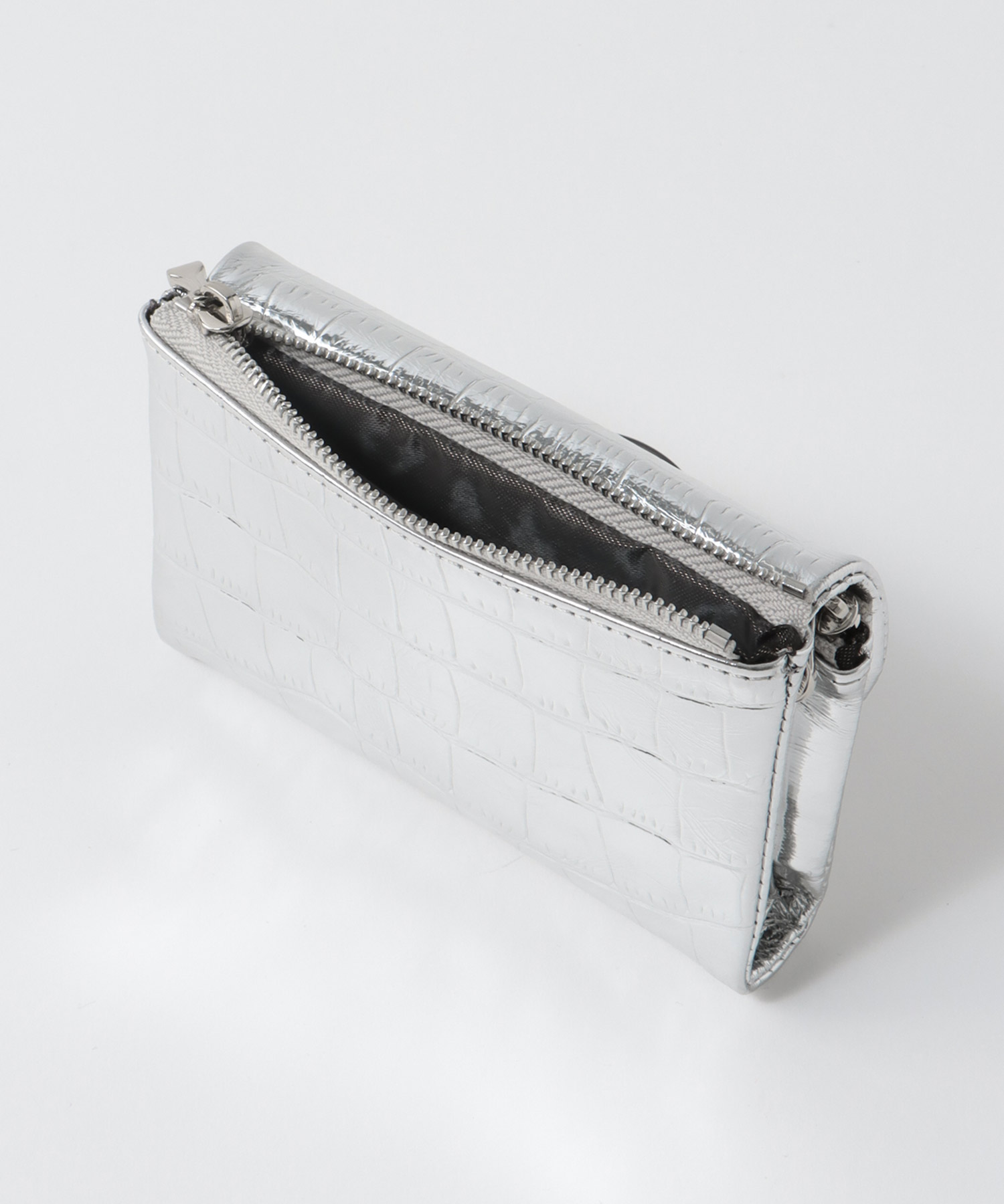 牛革クロコ型押しミニ財布