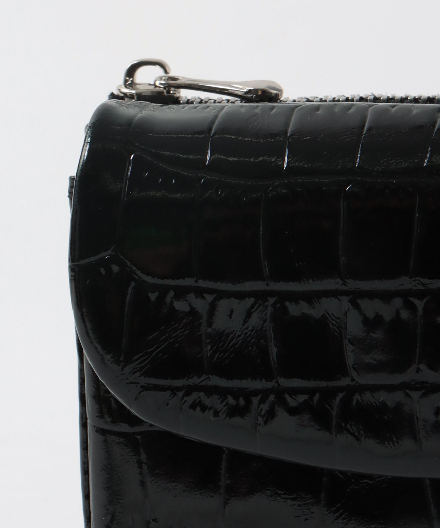 牛革クロコ型押しミニ財布