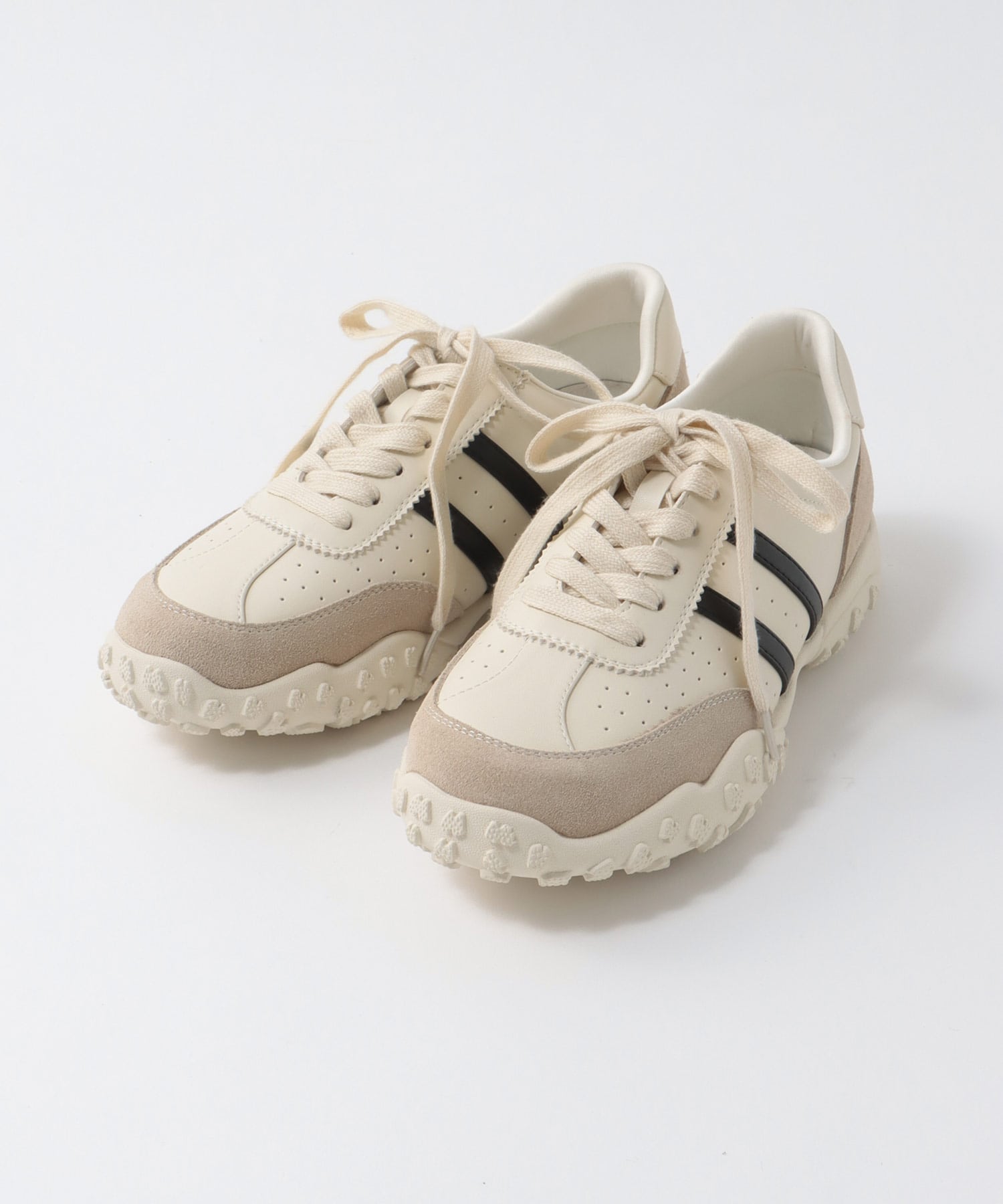 トリムレザースニーカー