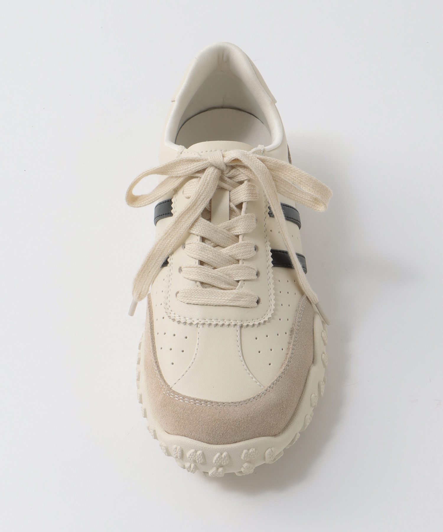 トリムレザースニーカー