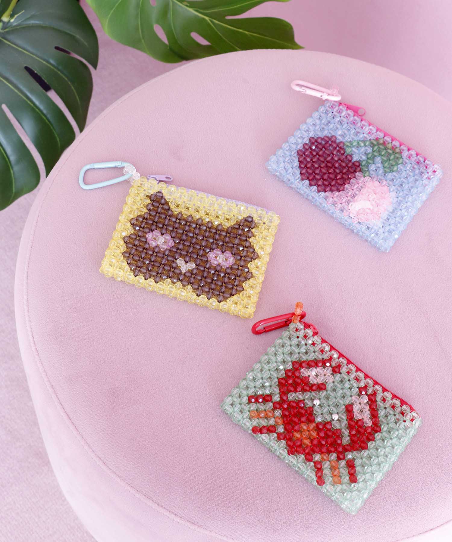 【Casselini 】ビーズカードケース