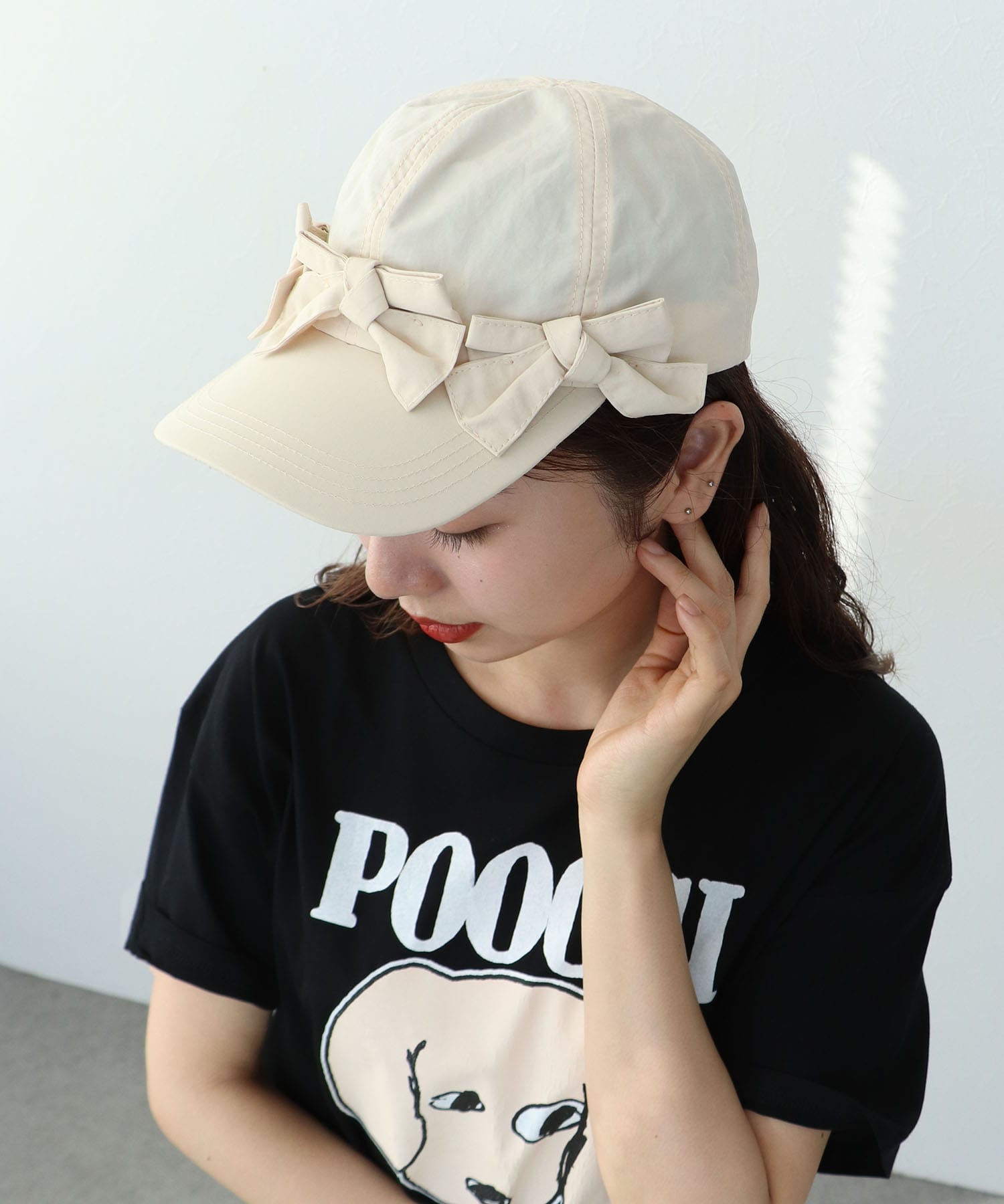 フロントリボンキャップ