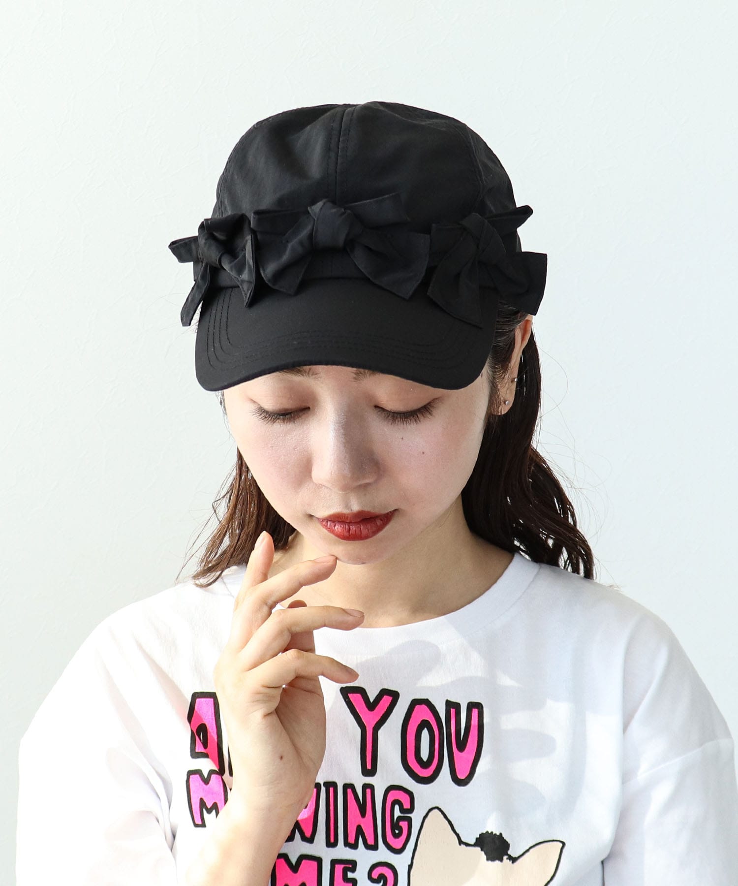 フロントリボンキャップ