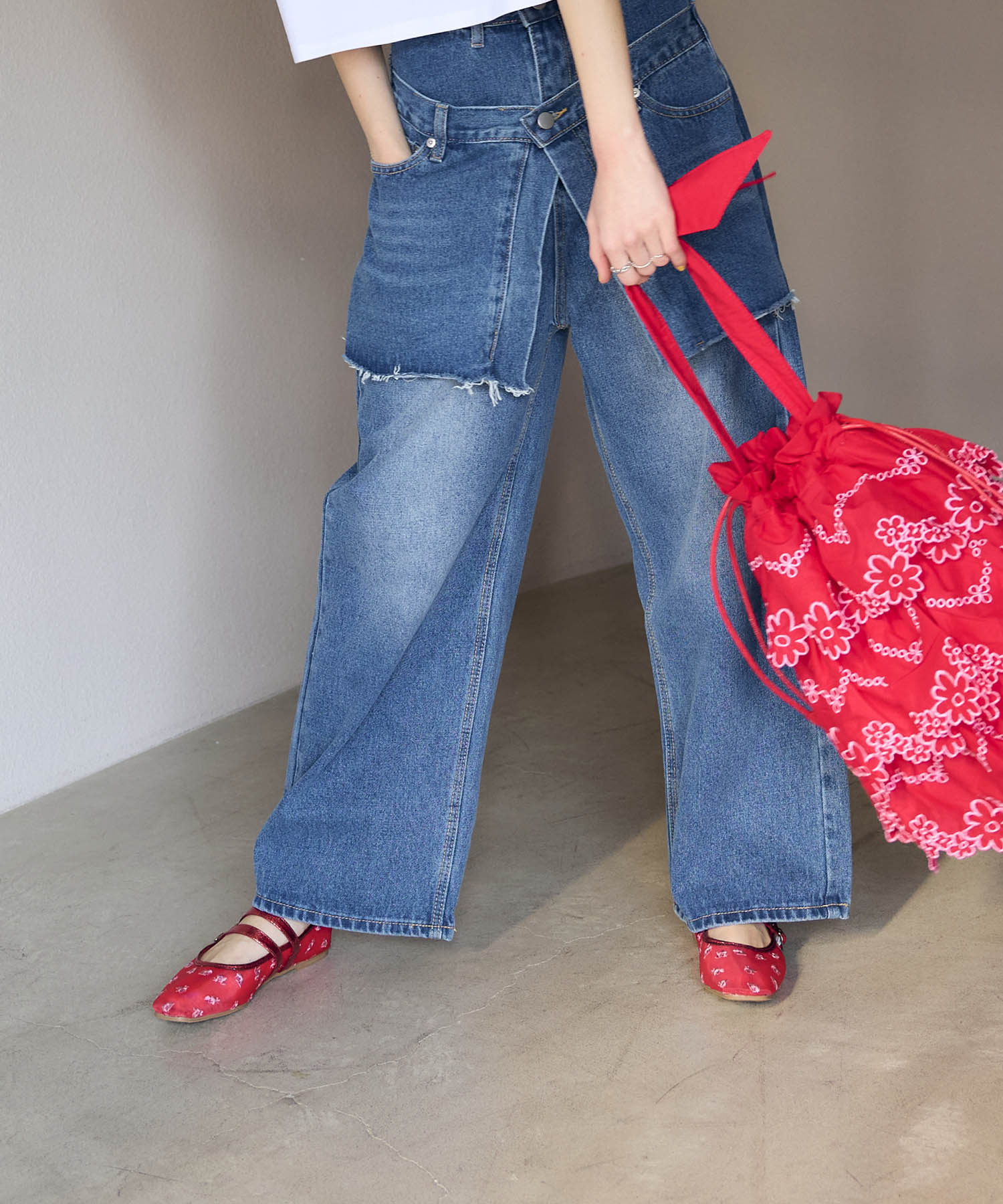 フラワーシースルーバレエシューズ