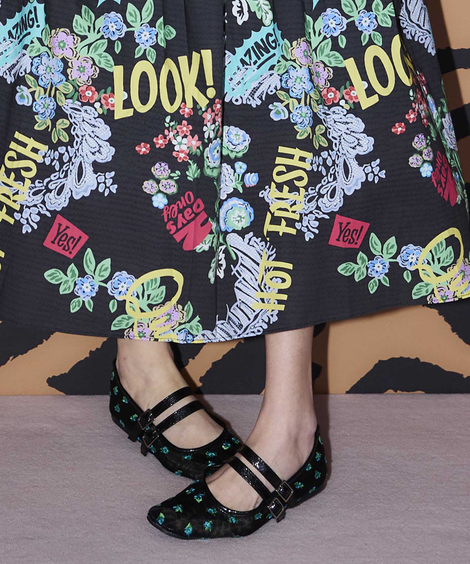 フラワーシースルーバレエシューズ