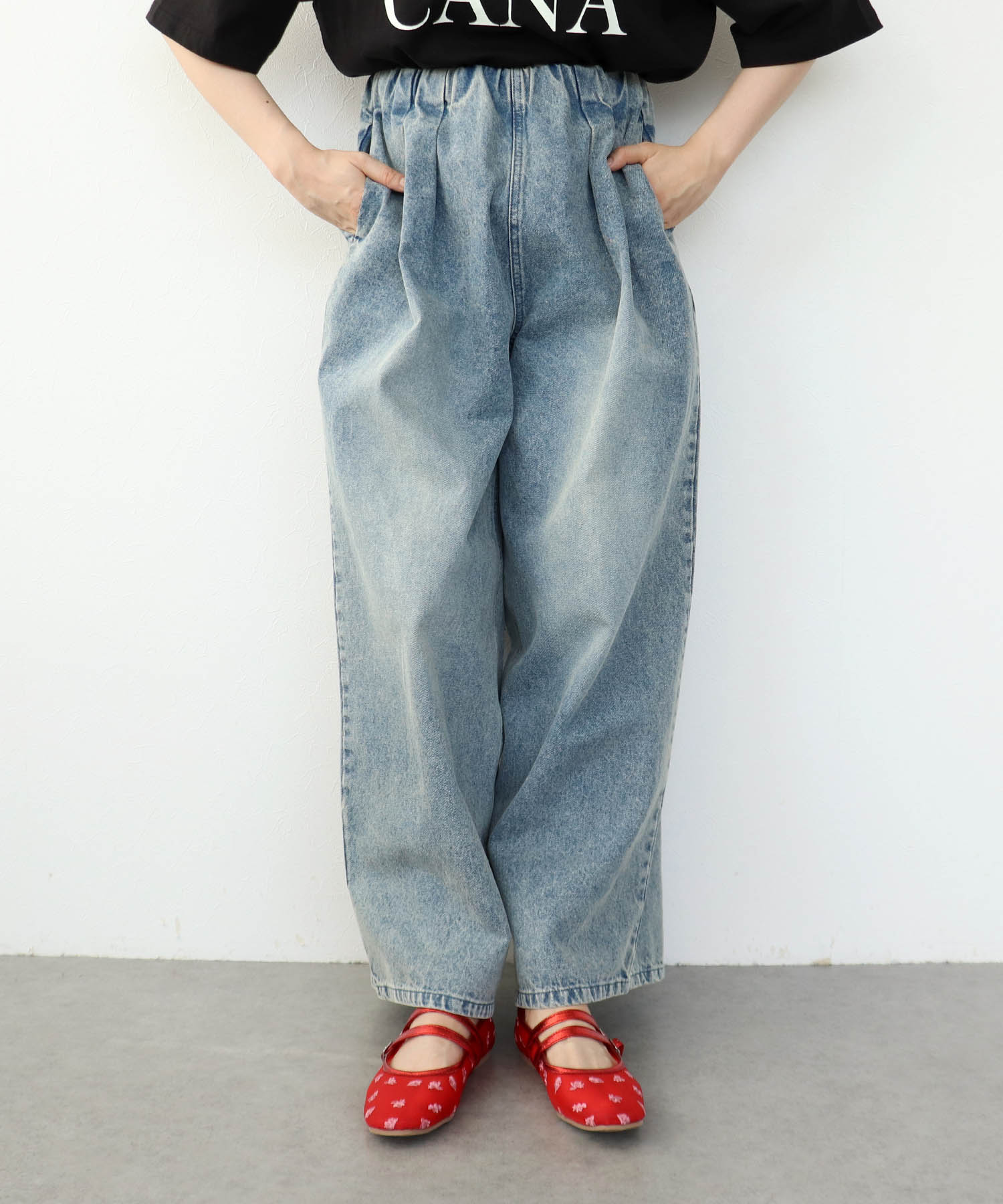 フラワーシースルーバレエシューズ