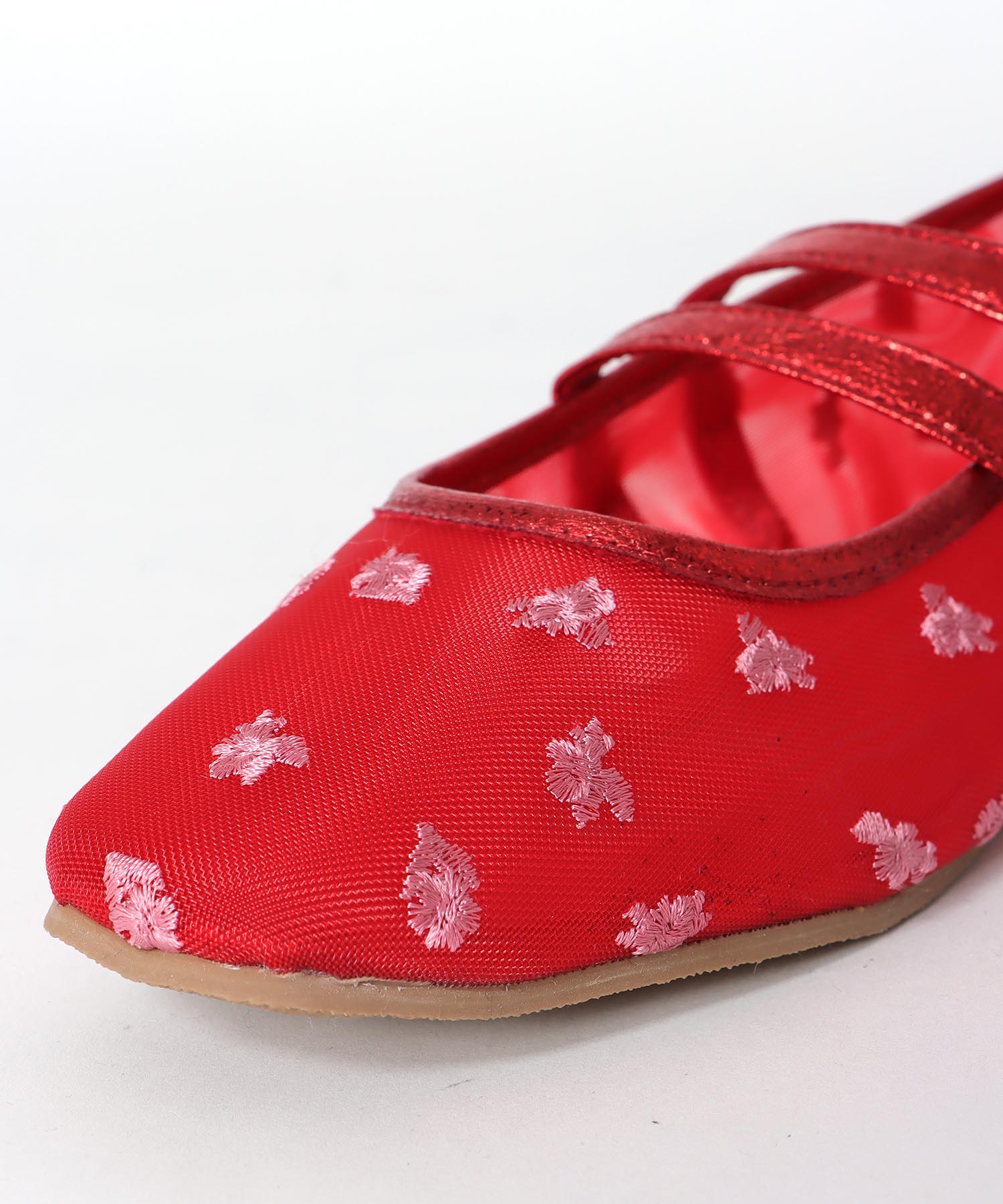 フラワーシースルーバレエシューズ