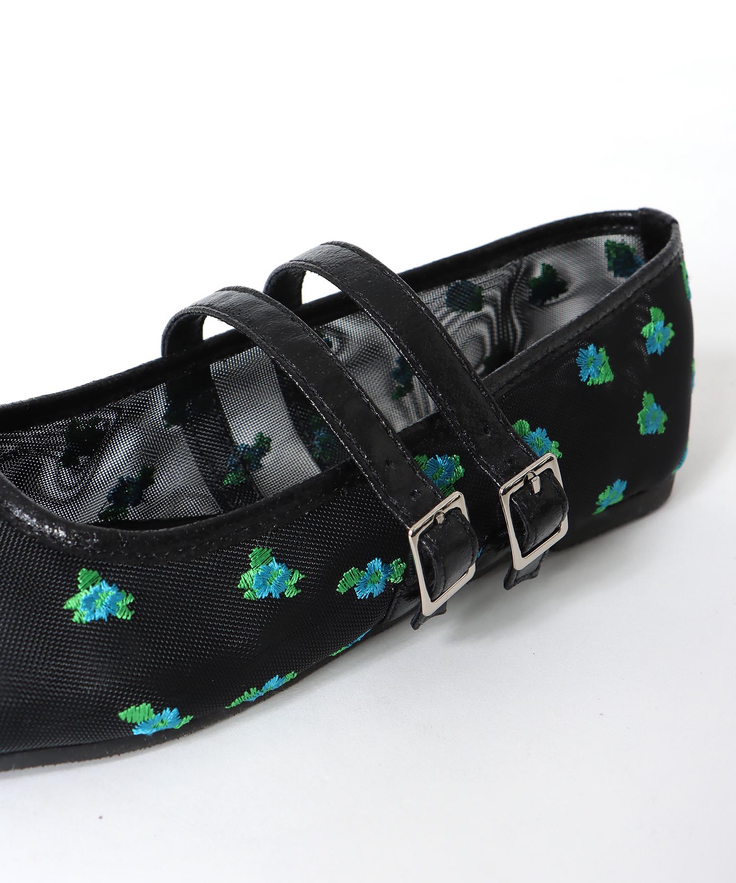 フラワーシースルーバレエシューズ