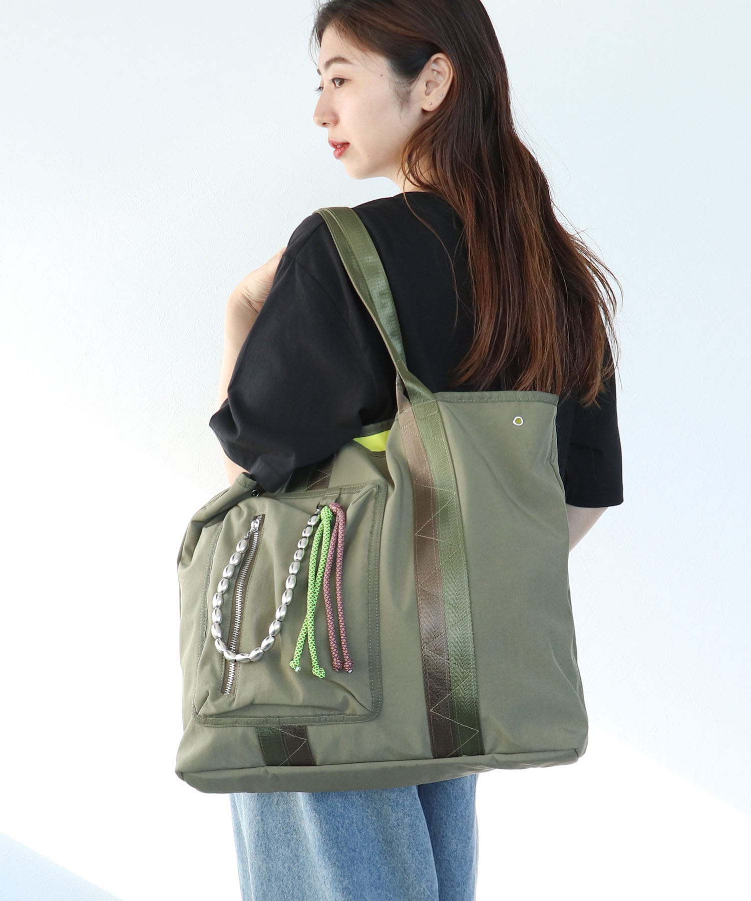 ミリタリーチャームトート