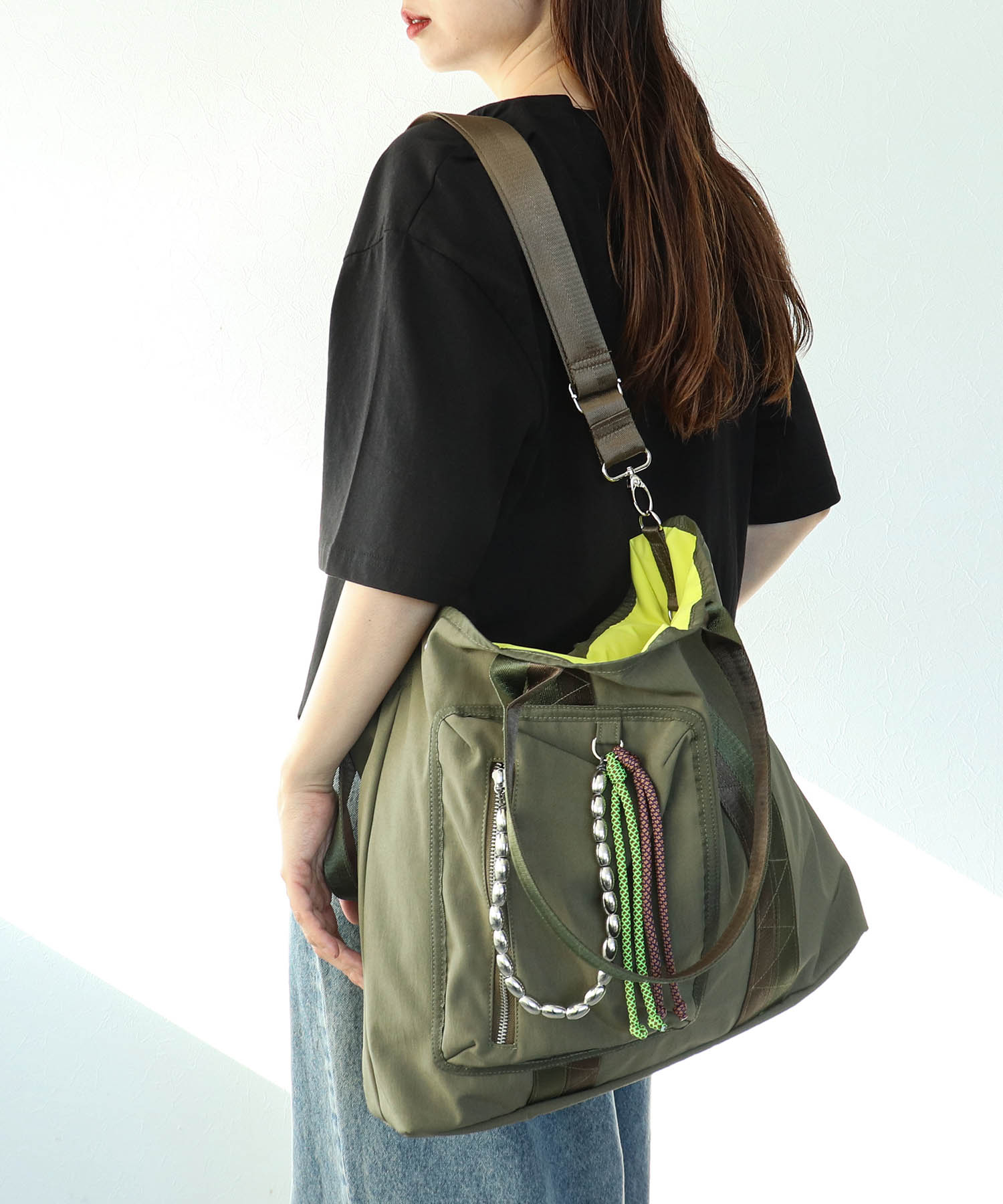 ミリタリーチャームトート