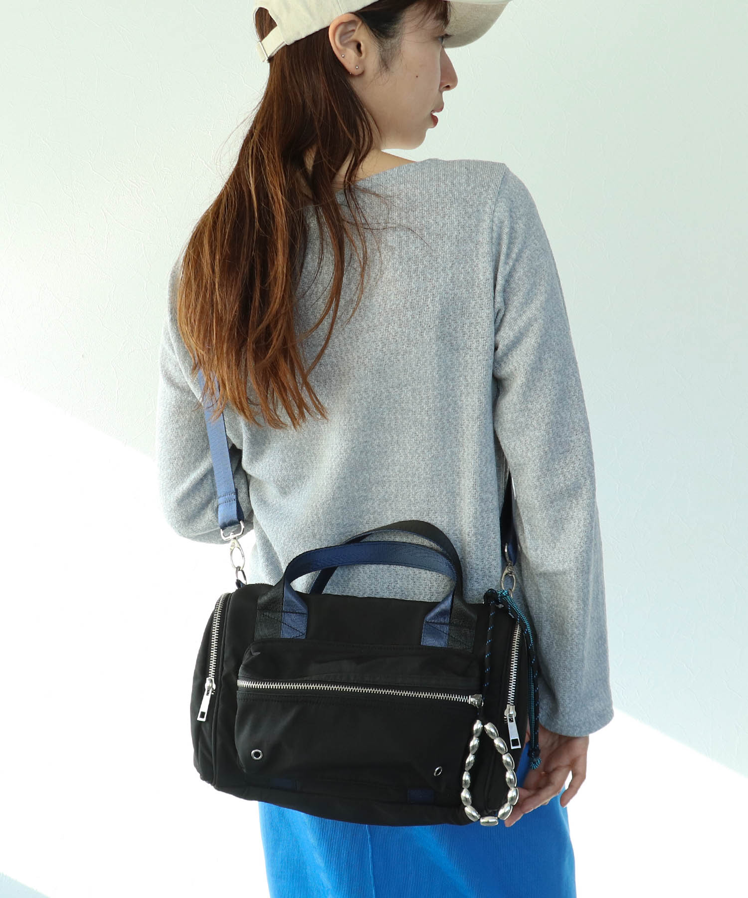 ミリタリーチャームボストンバッグ