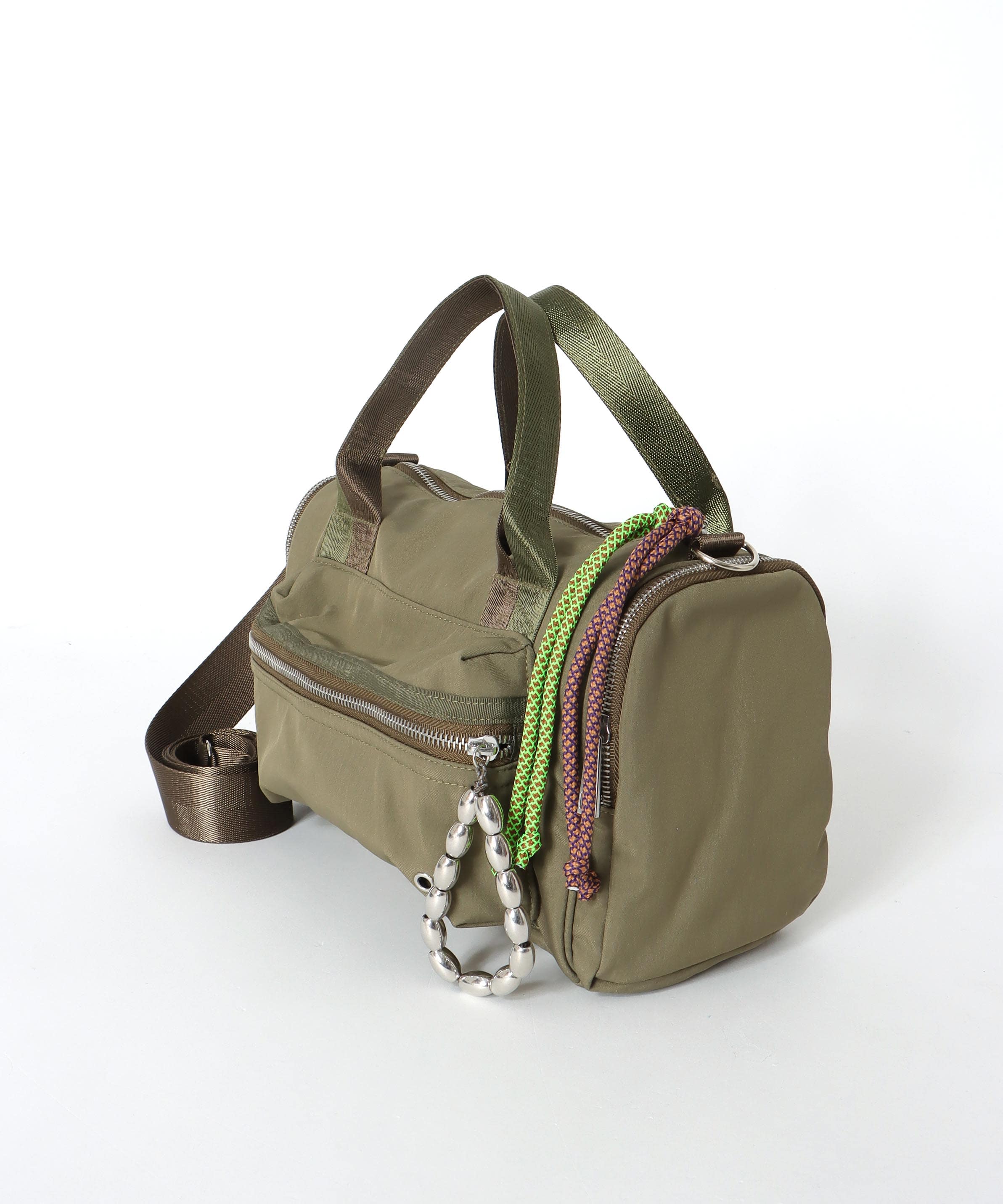 ミリタリーチャームボストンバッグ