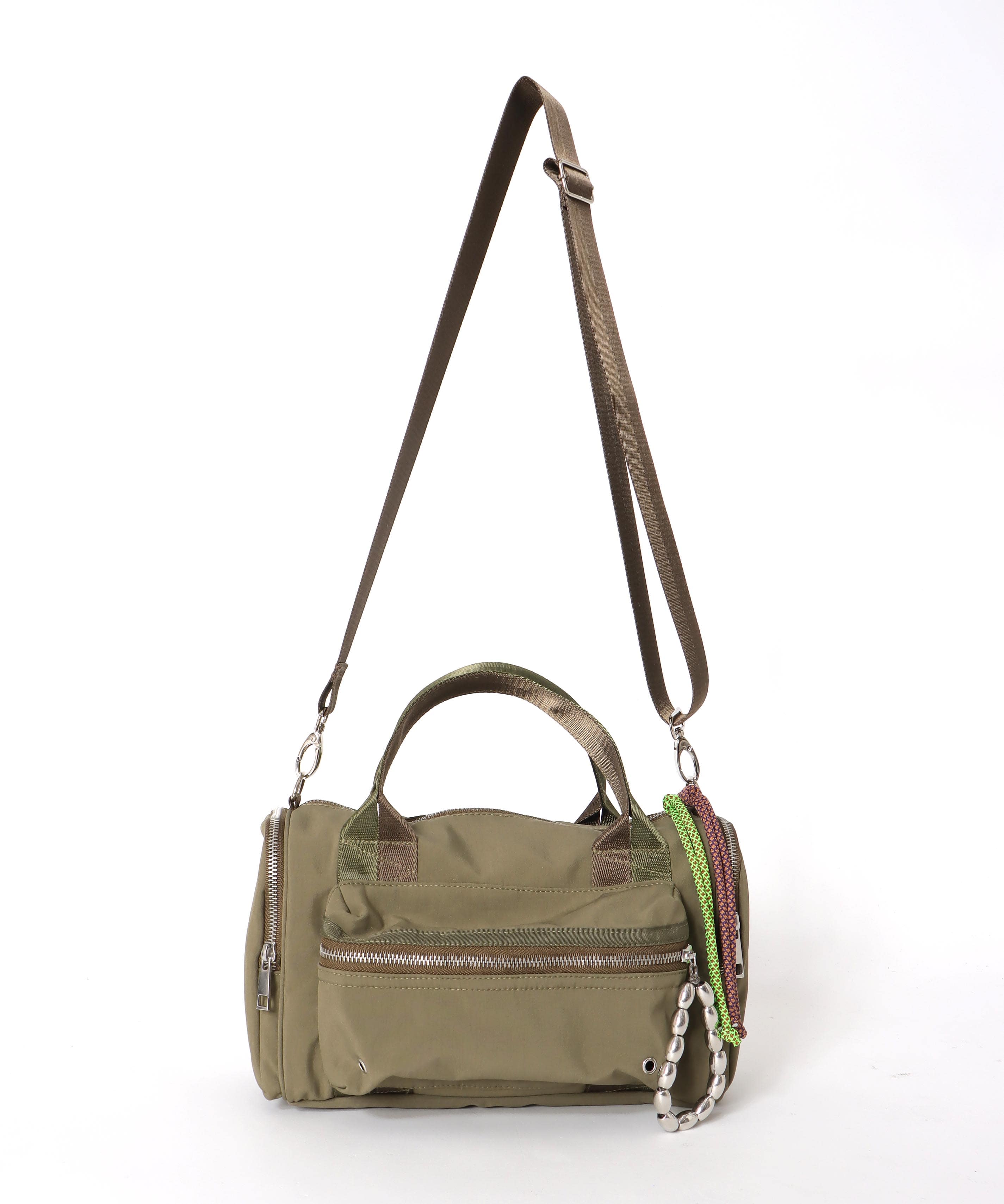 ミリタリーチャームボストンバッグ