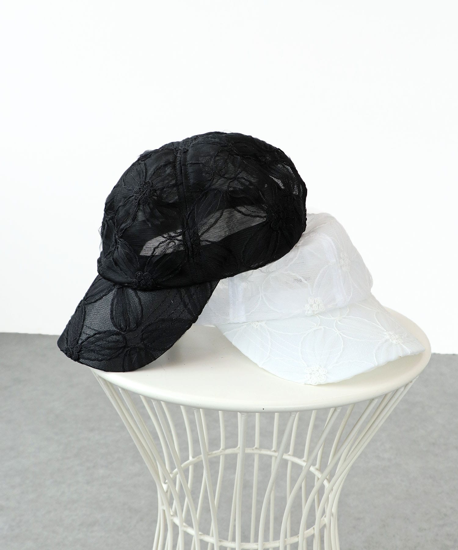 【Casselini 】フラワーレースキャップ