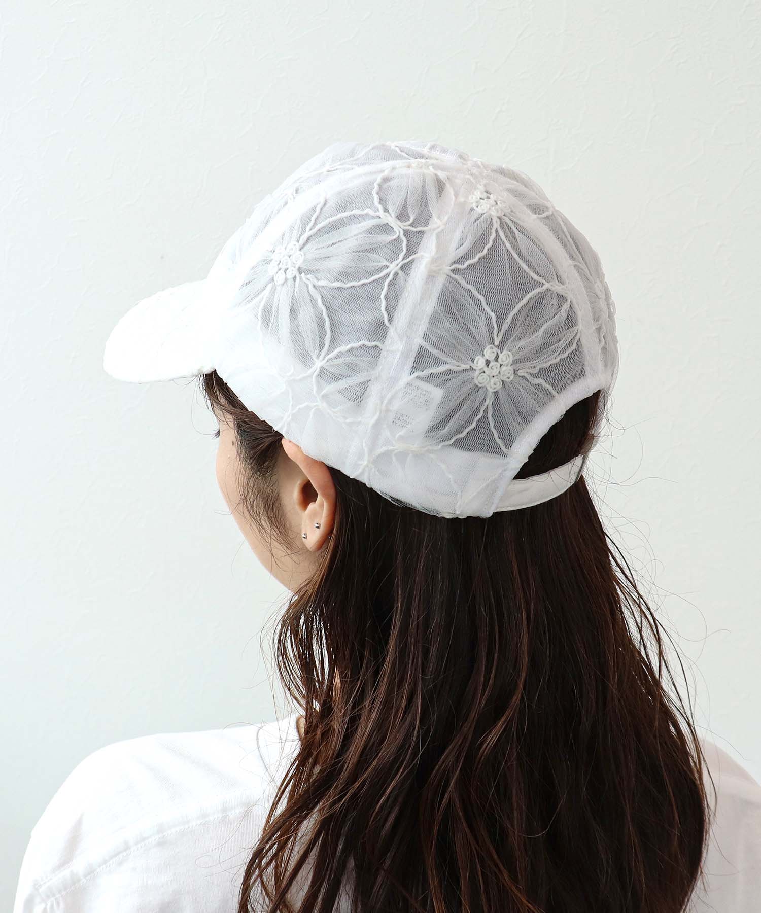 【Casselini 】フラワーレースキャップ
