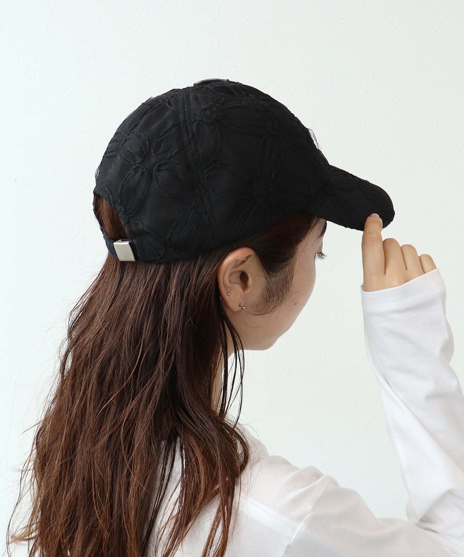 【Casselini 】フラワーレースキャップ