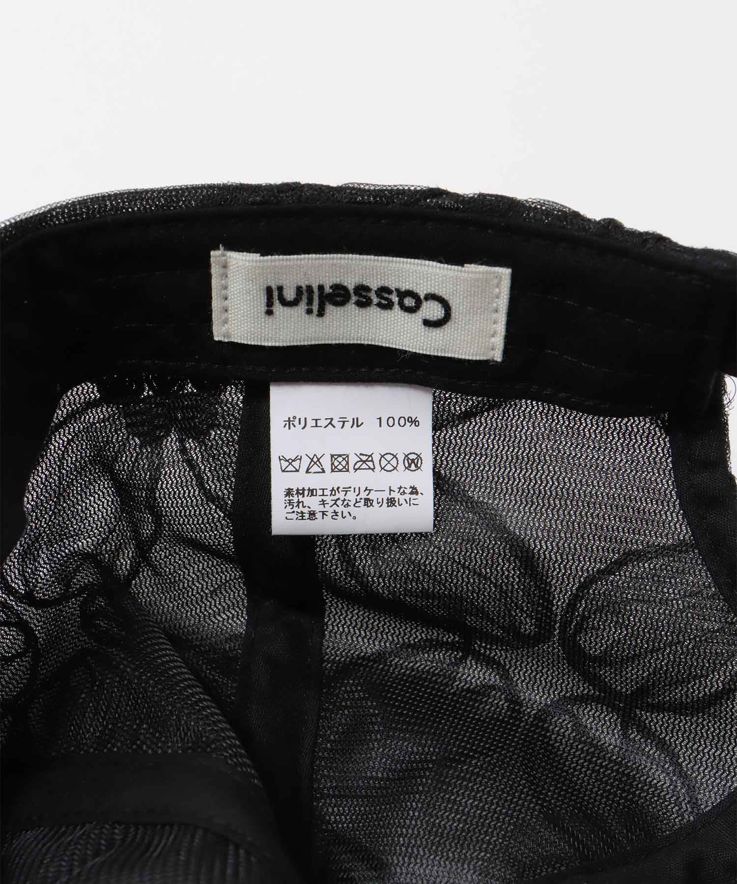 【Casselini 】フラワーレースキャップ