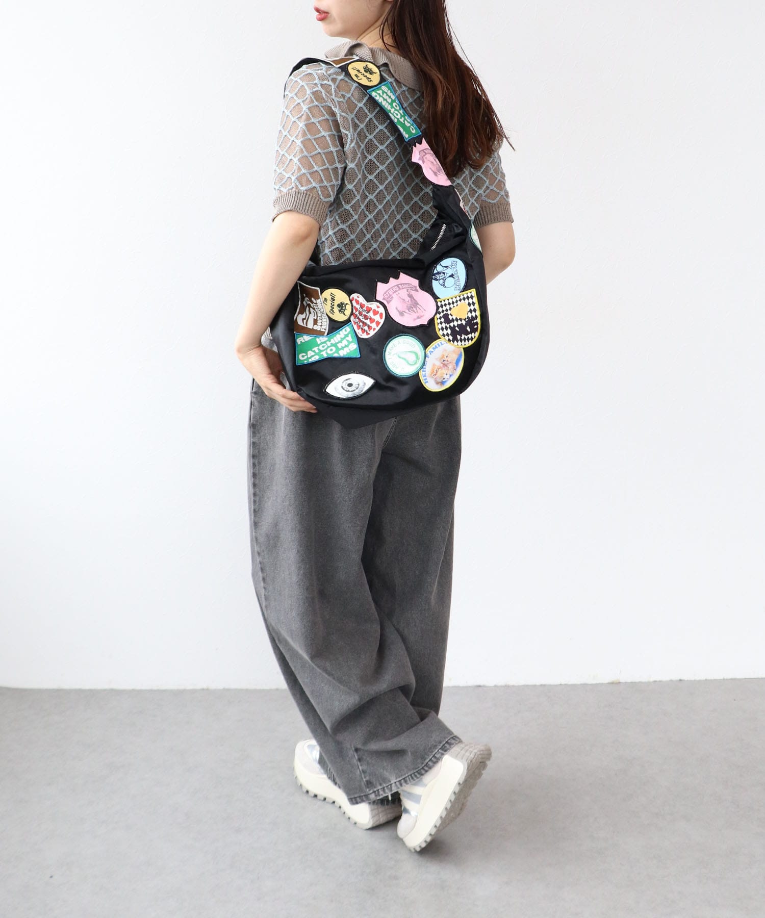 HEY! Mrs ROSE/ワッペンショルダーバッグ