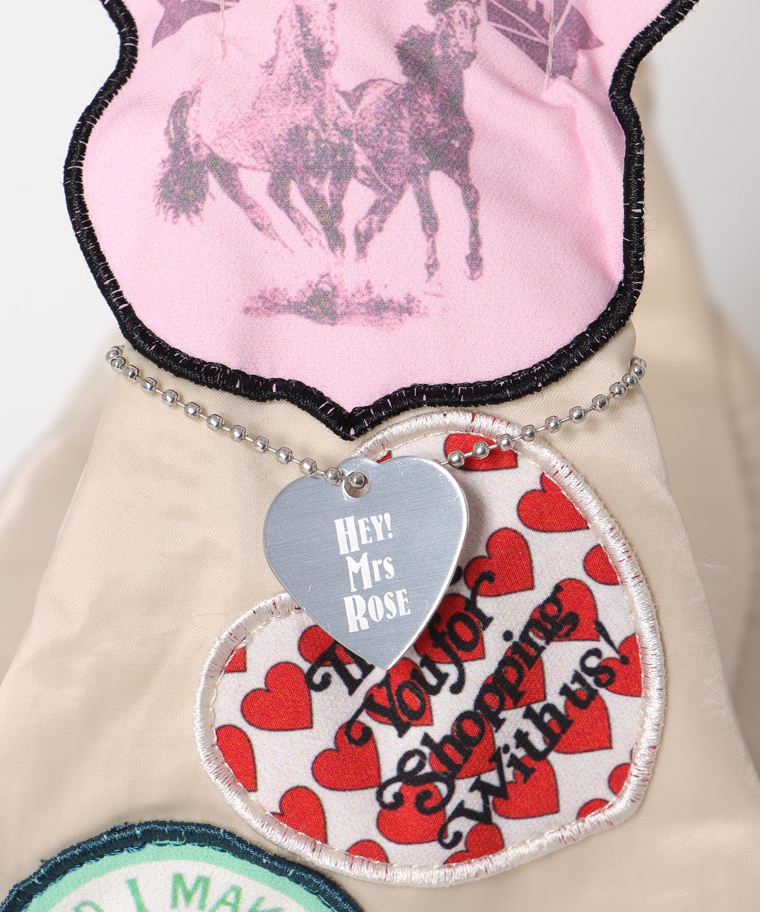 HEY! Mrs ROSE/ワッペンショルダーバッグ