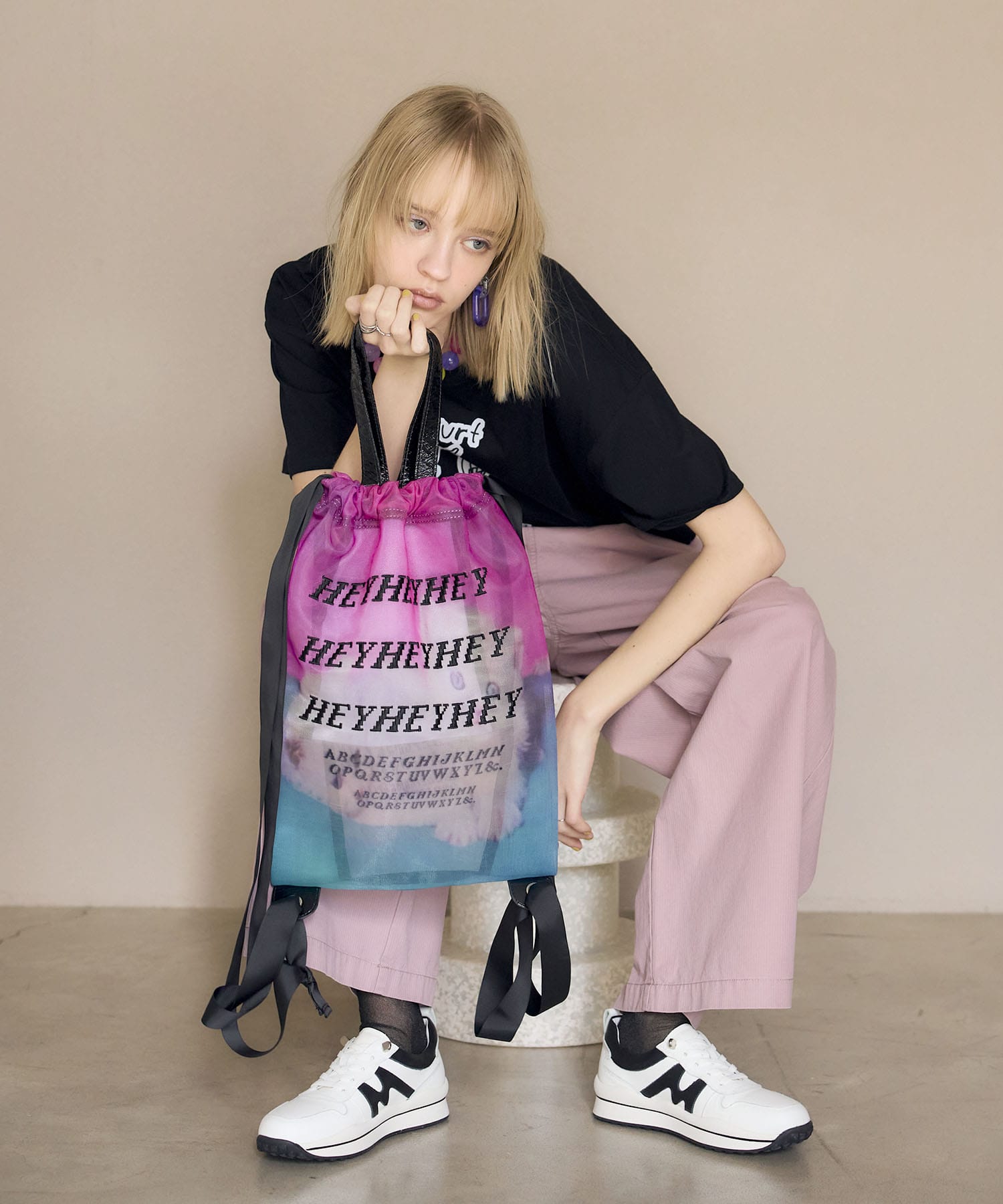 HEY! Mrs ROSE/ メッシュナップサック