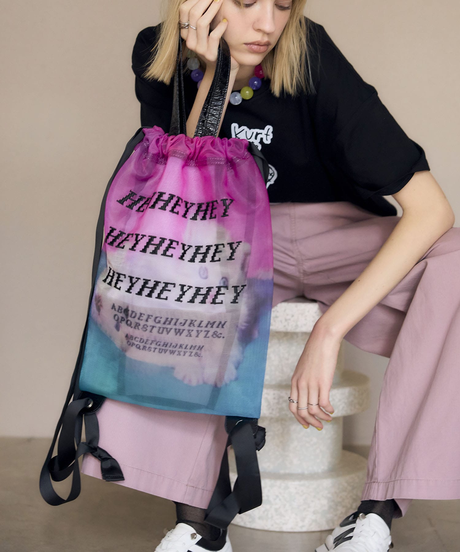 HEY! Mrs ROSE/ メッシュナップサック