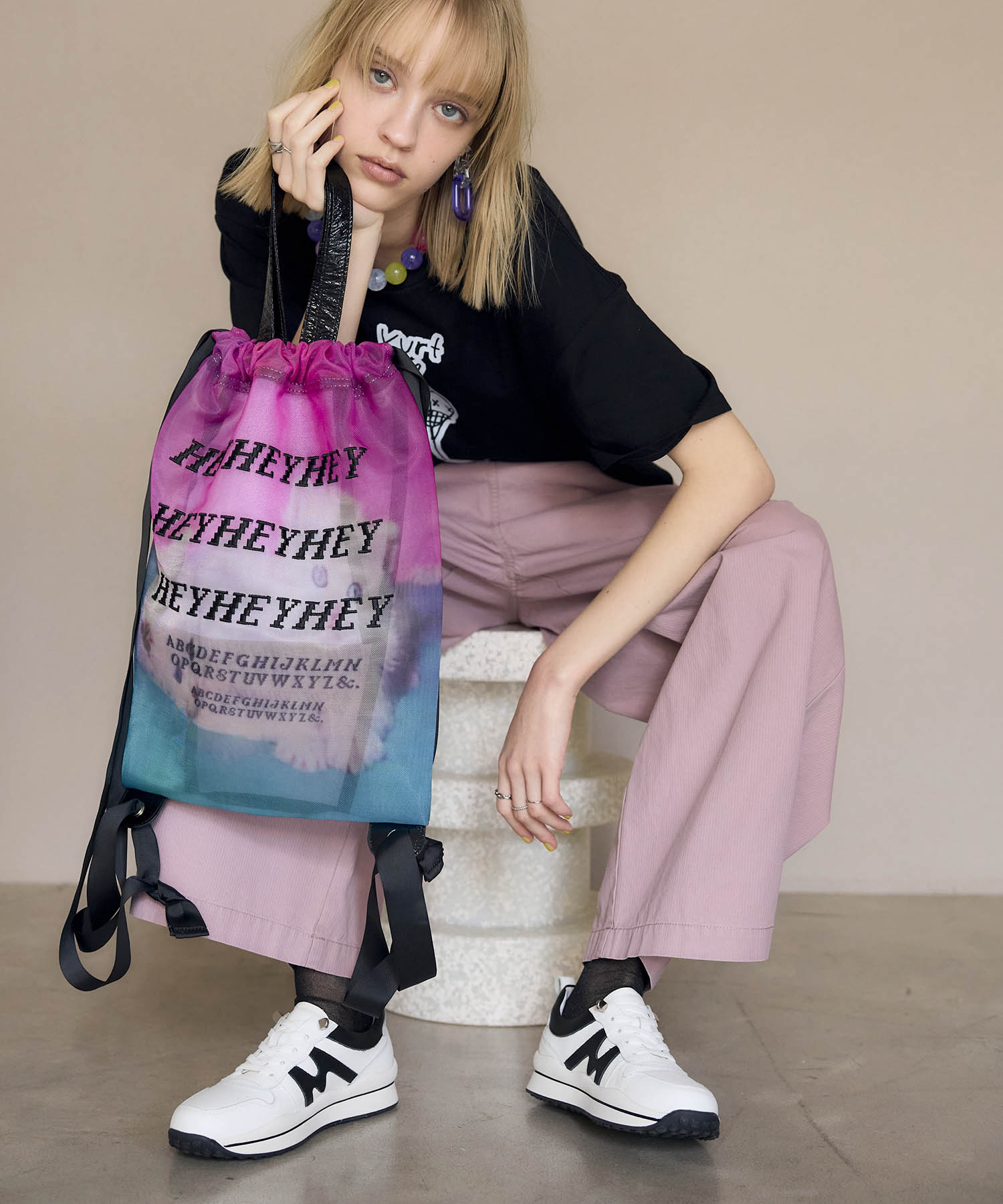 HEY! Mrs ROSE/ メッシュナップサック