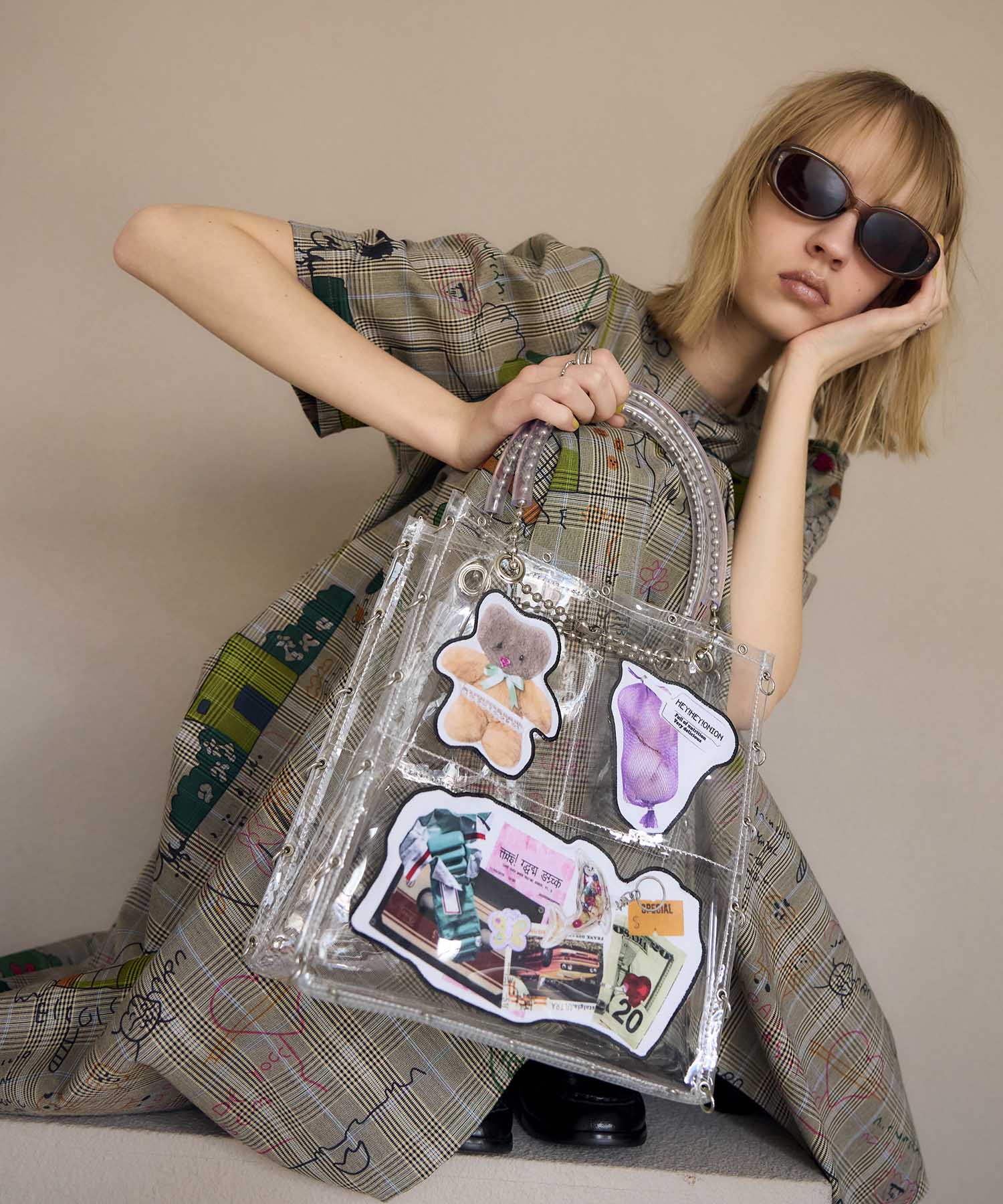 【HEY! Mrs ROSE】ポケットクリアバッグ