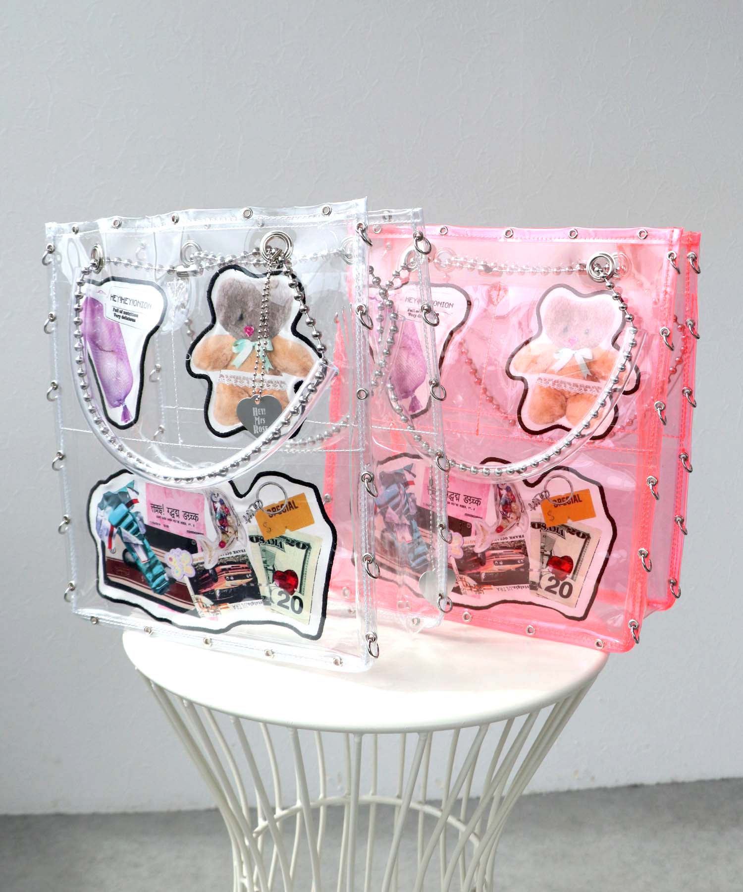 【HEY! Mrs ROSE】ポケットクリアバッグ