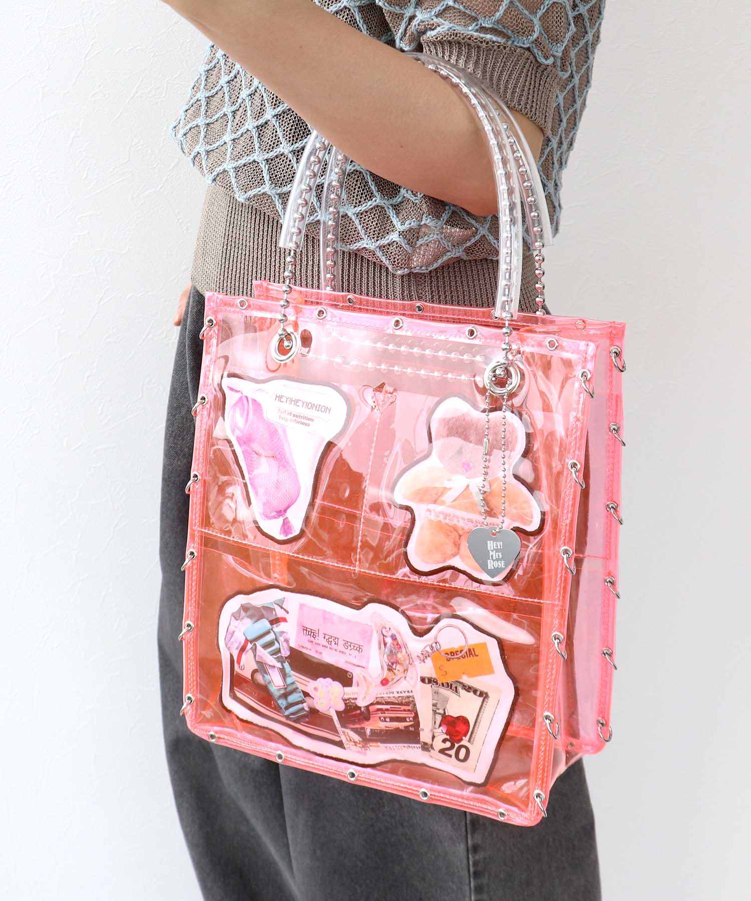 【HEY! Mrs ROSE】ポケットクリアバッグ