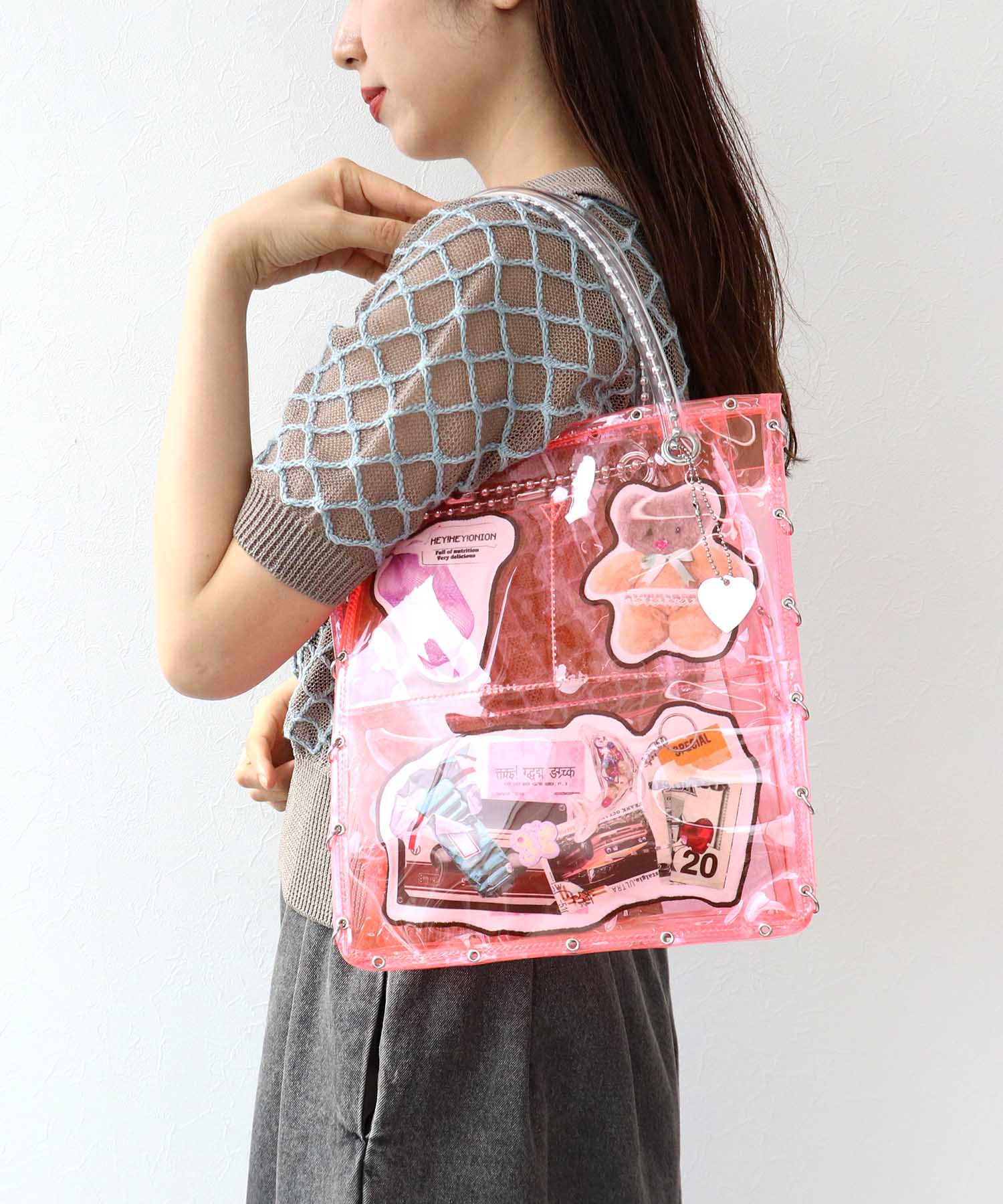 【HEY! Mrs ROSE】ポケットクリアバッグ