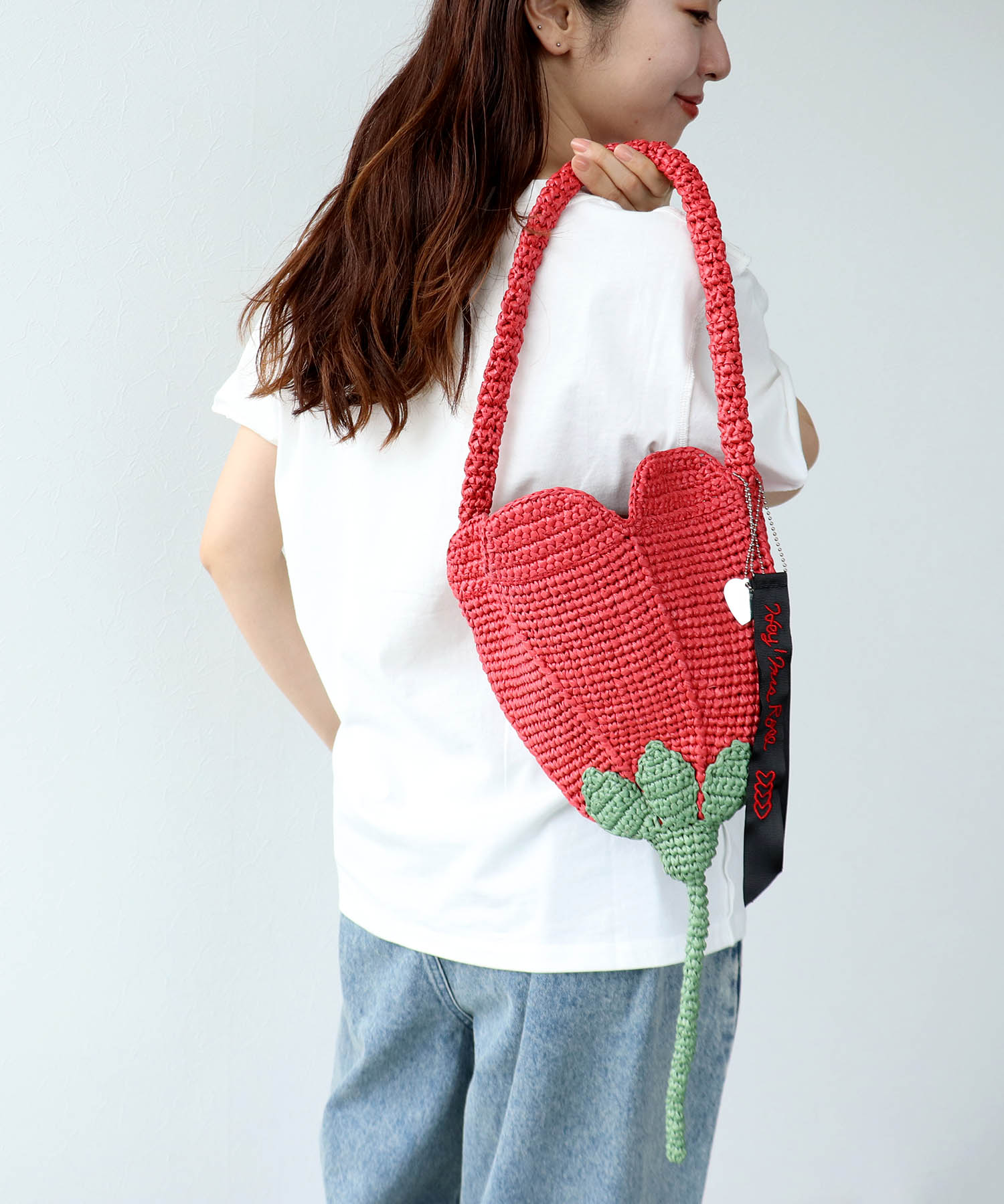 【HEY! Mrs ROSE】HAPPY CROCHETバスケットバッグ