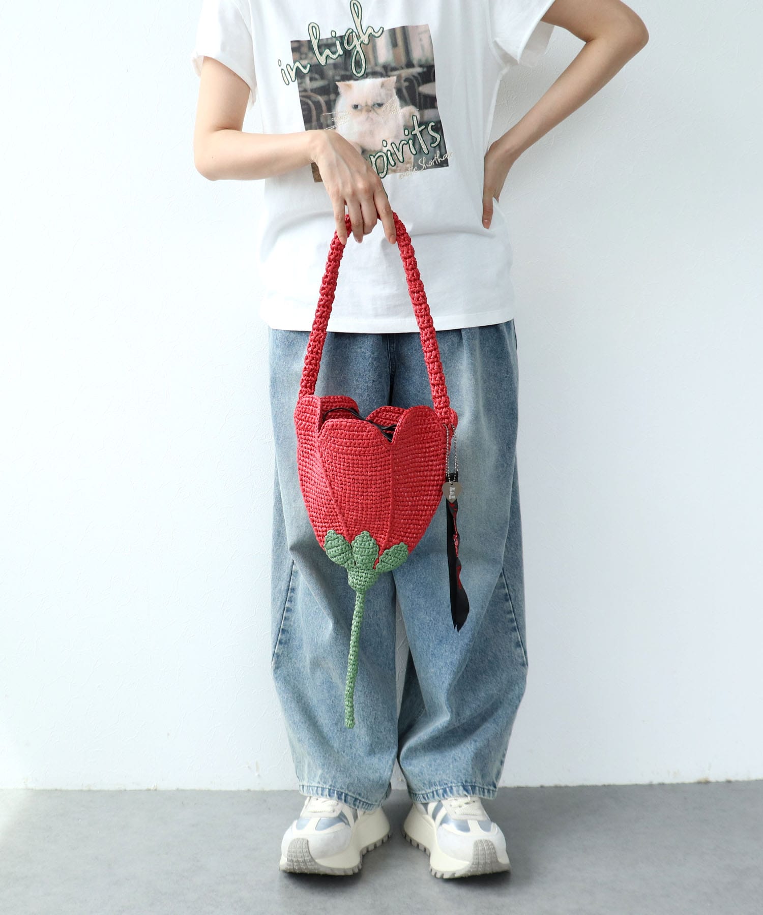 【HEY! Mrs ROSE】HAPPY CROCHETバスケットバッグ