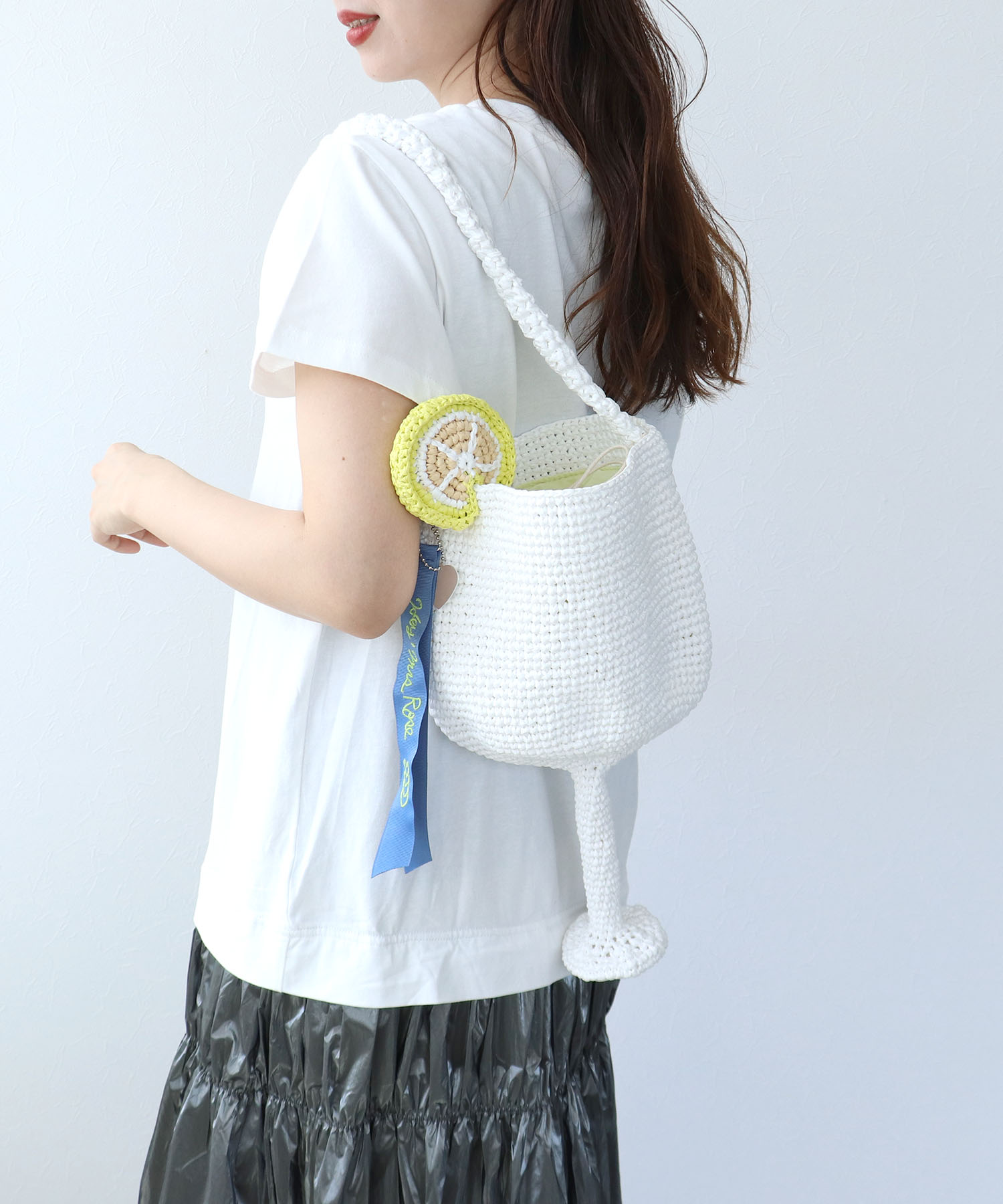 【HEY! Mrs ROSE】HAPPY CROCHETバスケットバッグ