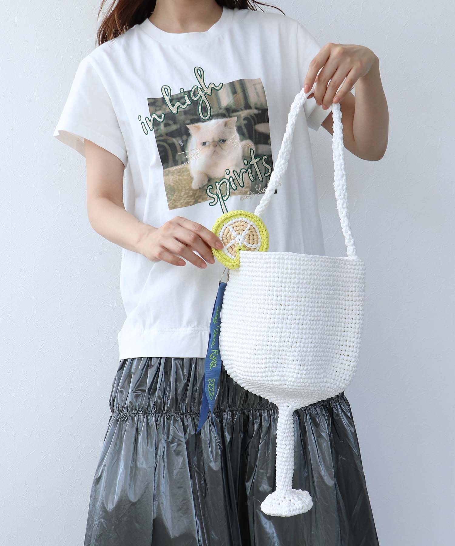 【HEY! Mrs ROSE】HAPPY CROCHETバスケットバッグ