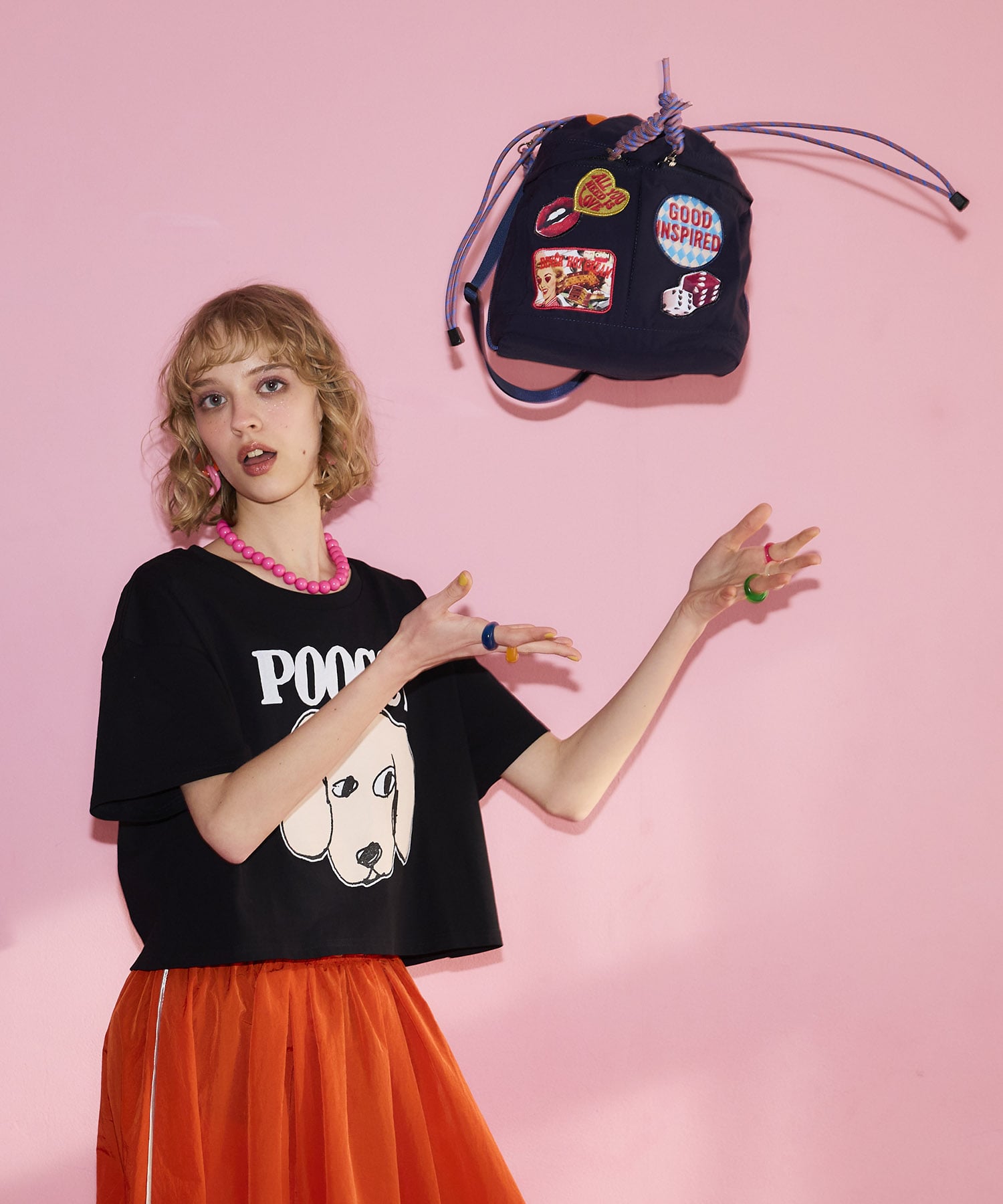 【CONTROL FREAK】パッチナイロン2Wayミニバッグ（別注）