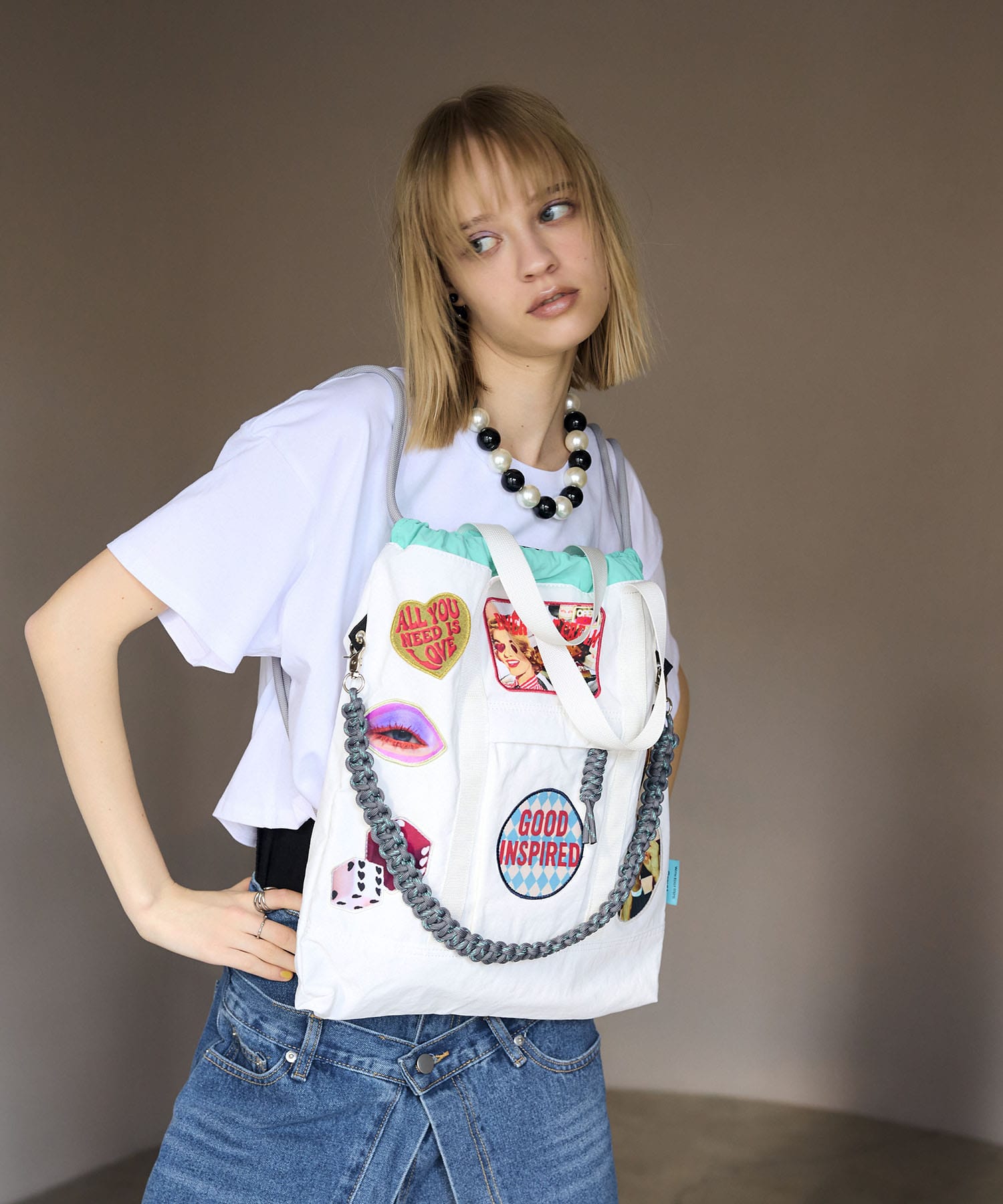 【CONTROL FREAK】パッチナイロン３WAYスクエアトート(別注)