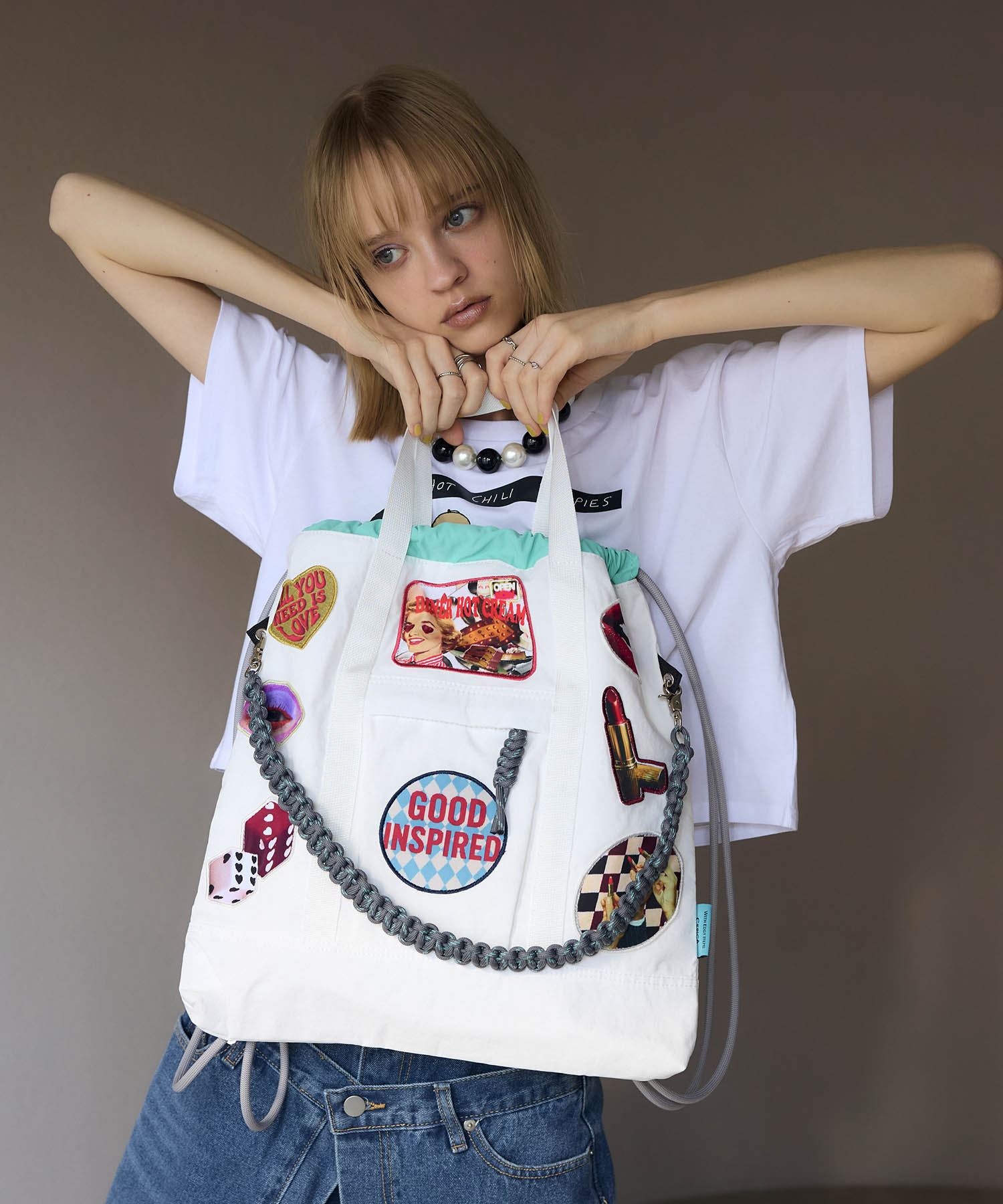 【CONTROL FREAK】パッチナイロン３WAYスクエアトート(別注)