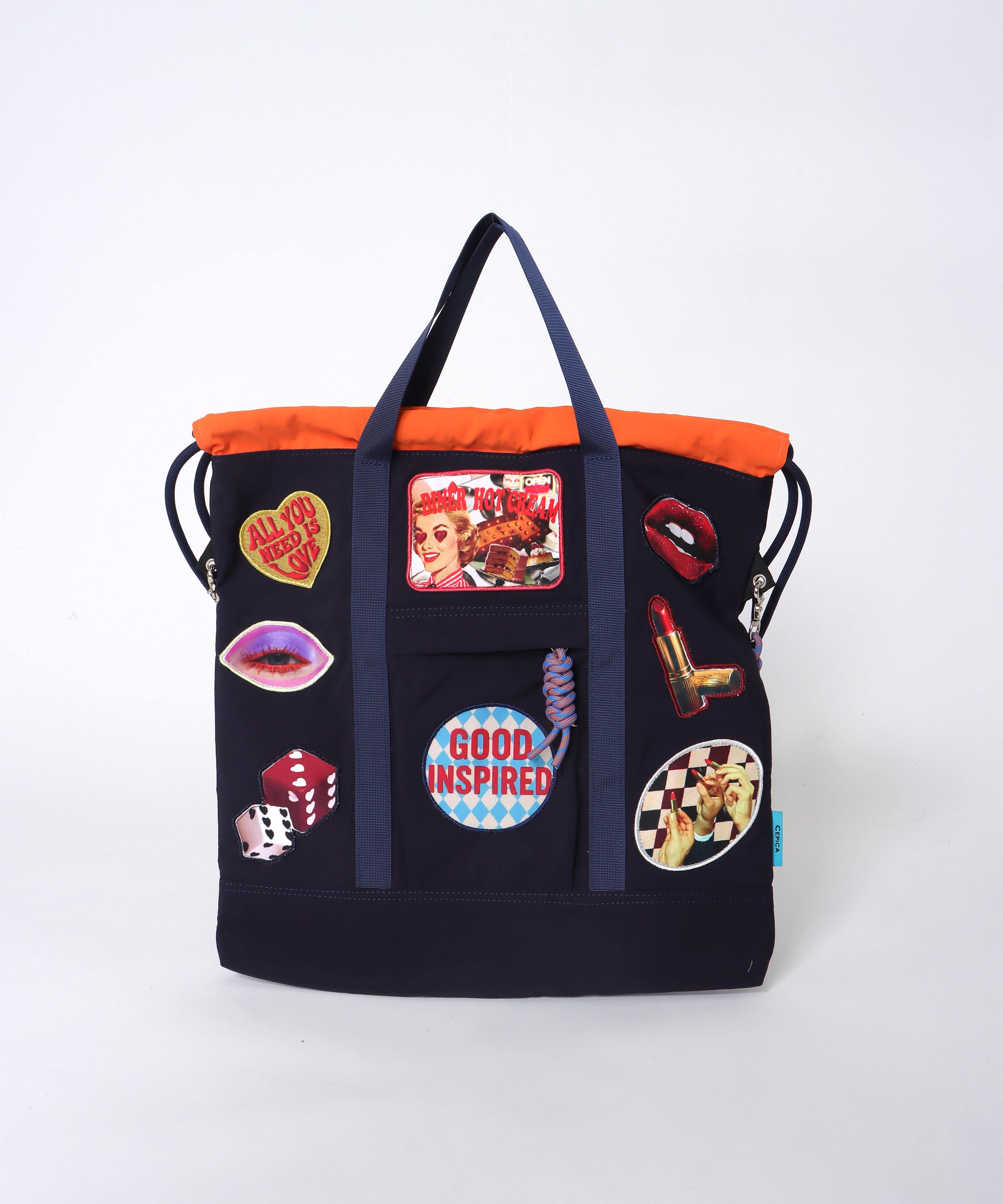 【CONTROL FREAK】パッチナイロン３WAYスクエアトート(別注)