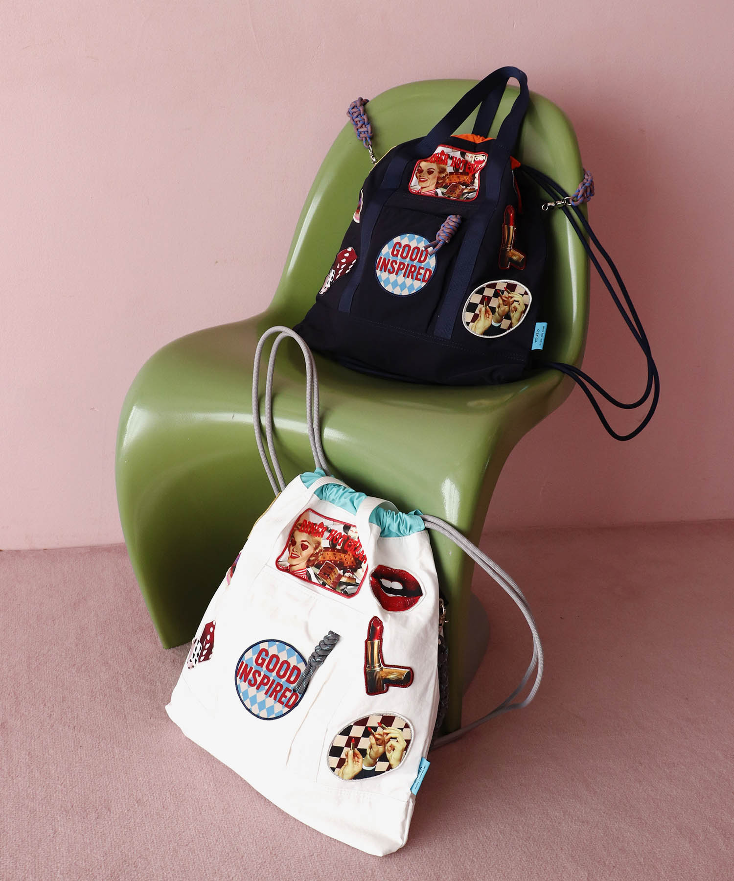 【CONTROL FREAK】パッチナイロン３WAYスクエアトート(別注)